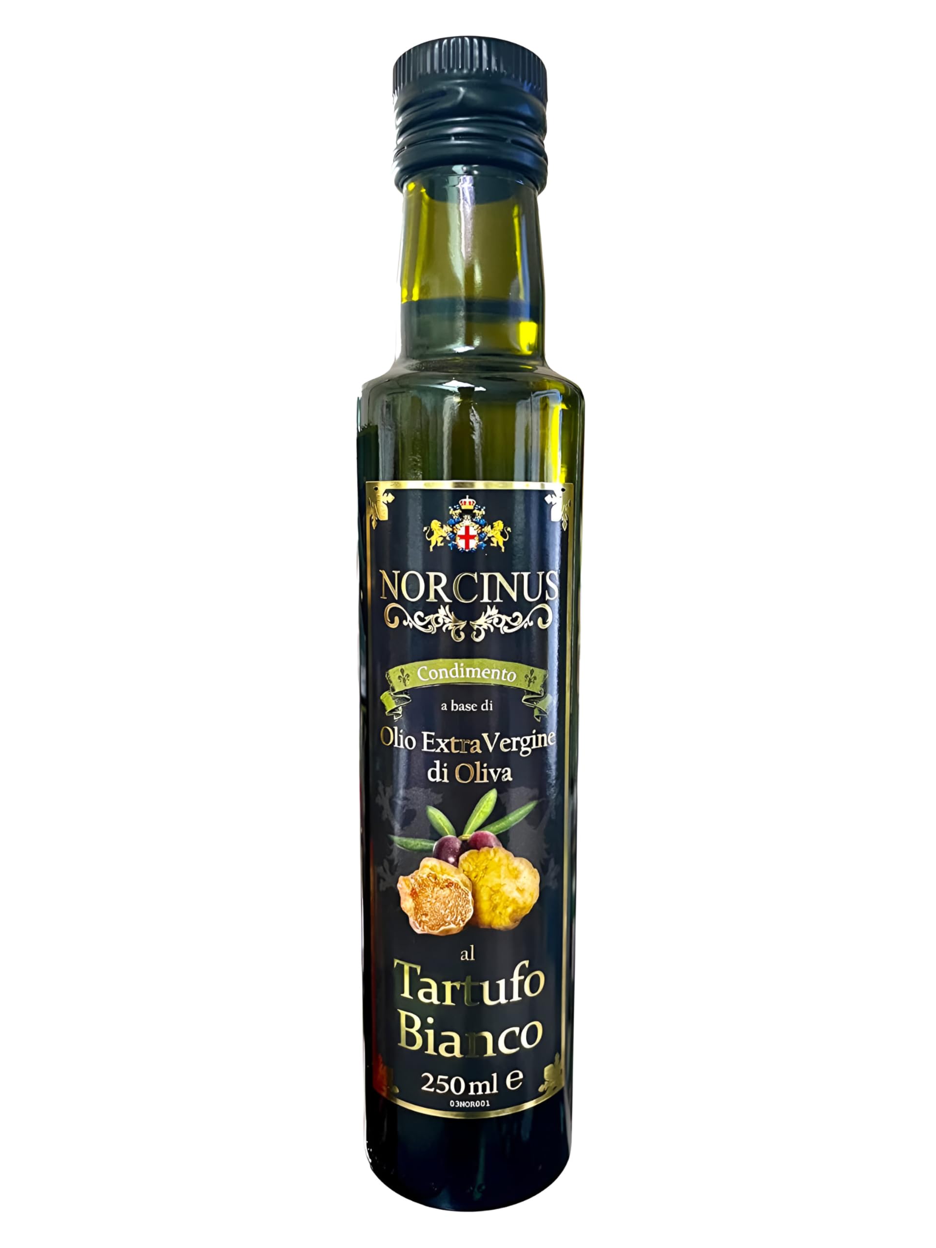 Norcinus 1 x Trufas NORCINUS | Aceite de trufa blanca de 250 ml | Convierte cada plato en una obra maestra gourmet