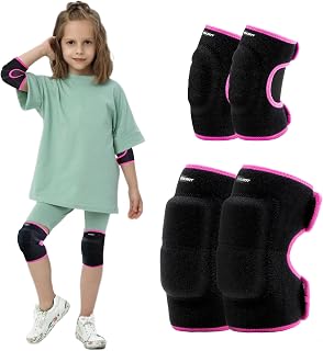 YEEKORO Kids Elbow Pads and Knee Pads Set, Child Adjustable Protective Sets Thickened SBR Pads for Cycling, Riding Rollerblading Skating Skateboarding