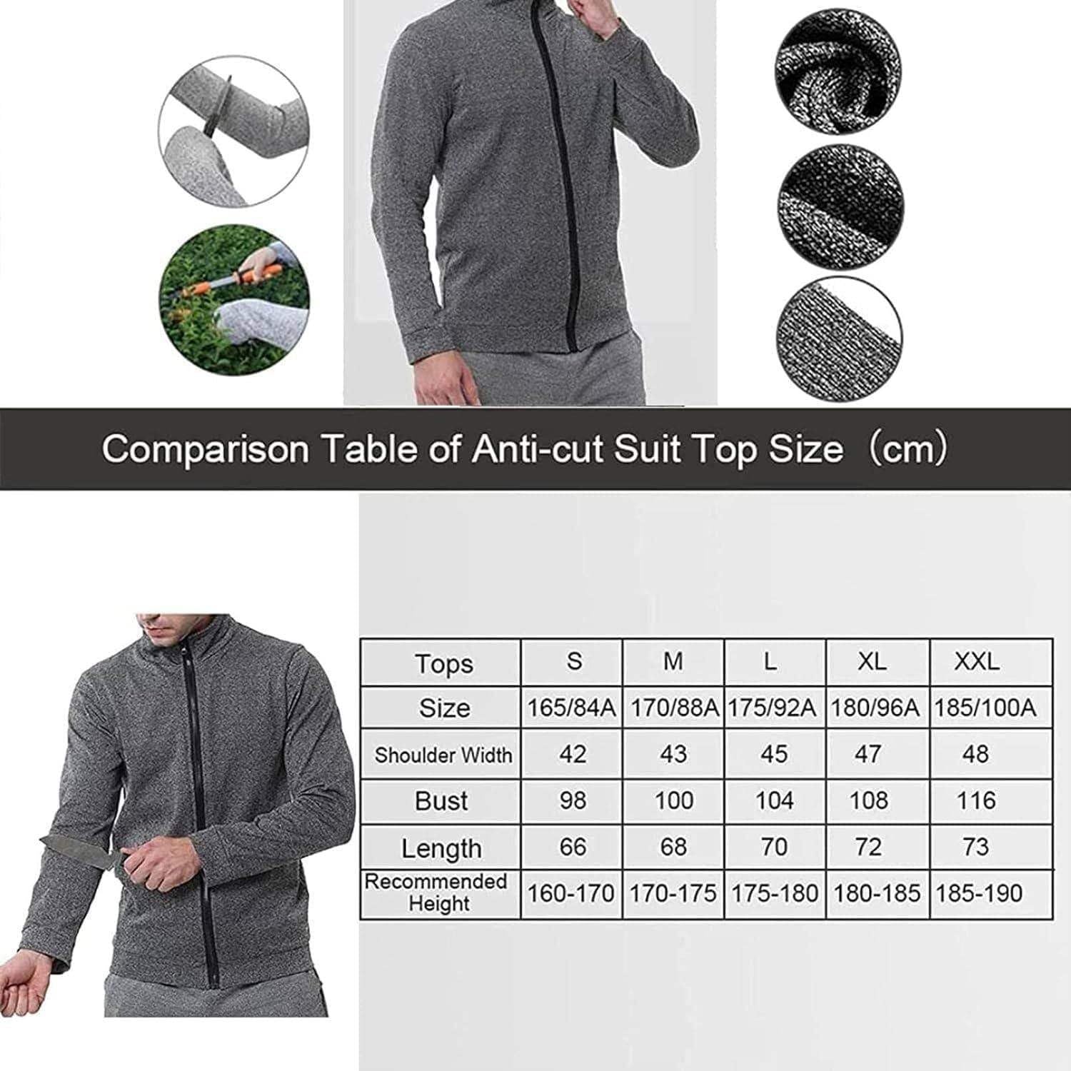 Vêtements de Protection de Niveau 5, Veste Anti-Coups résistante à l'usure, t-Shirt à Manches Longues indéchirable et Anti-Morsure, for la Police et Le Personnel de sécurité