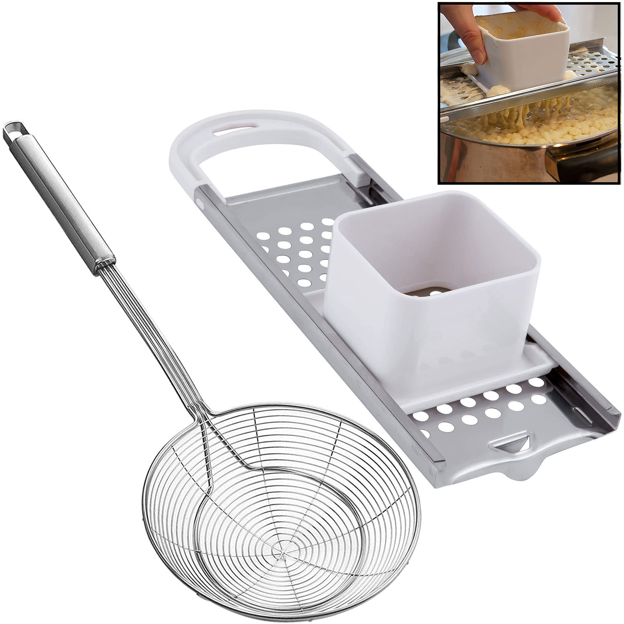 Amazon.com: Premium Grade Stainless Steel Spaetzle Maker with
