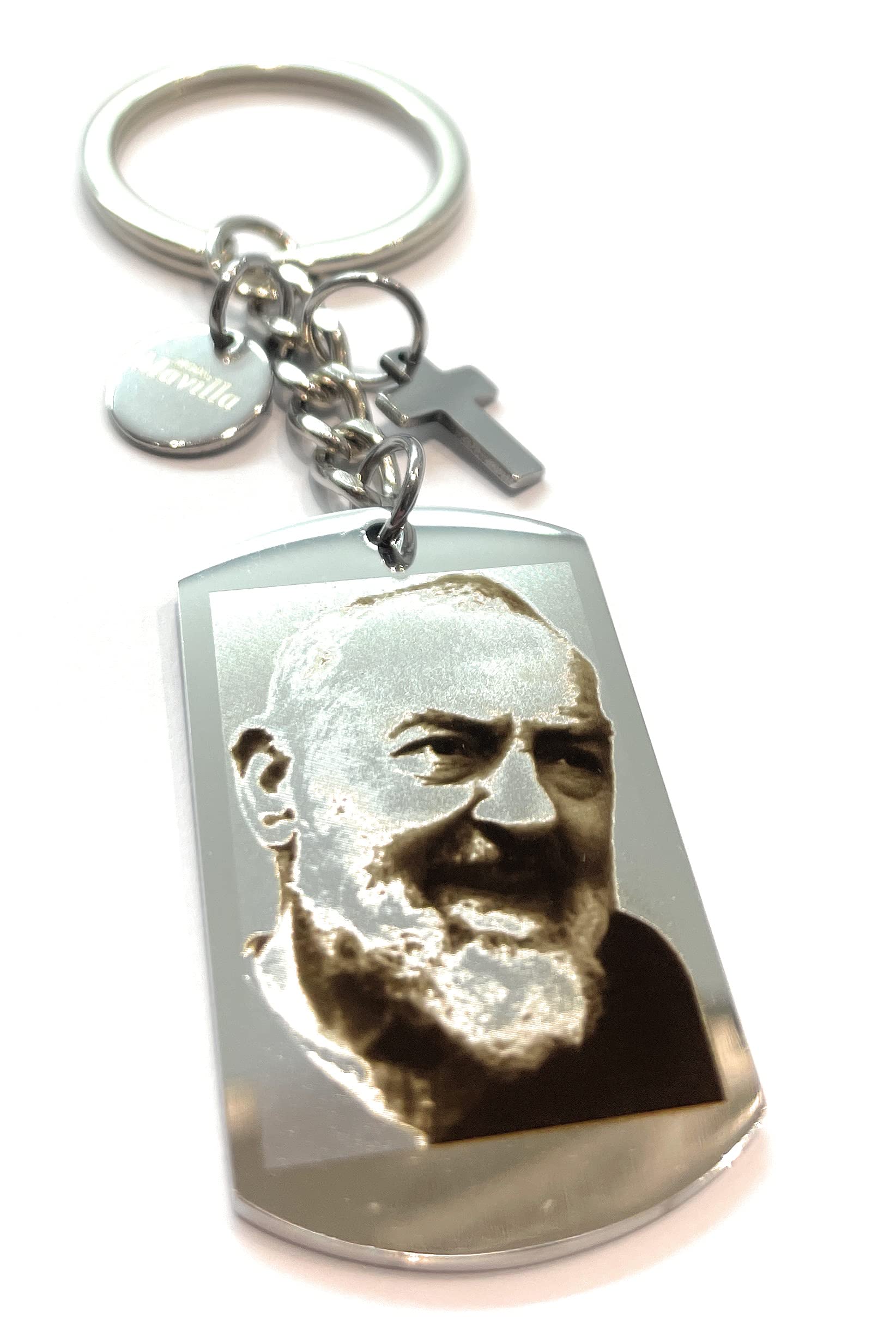 Portachiavi metallo San Padre Pio | vendita online su