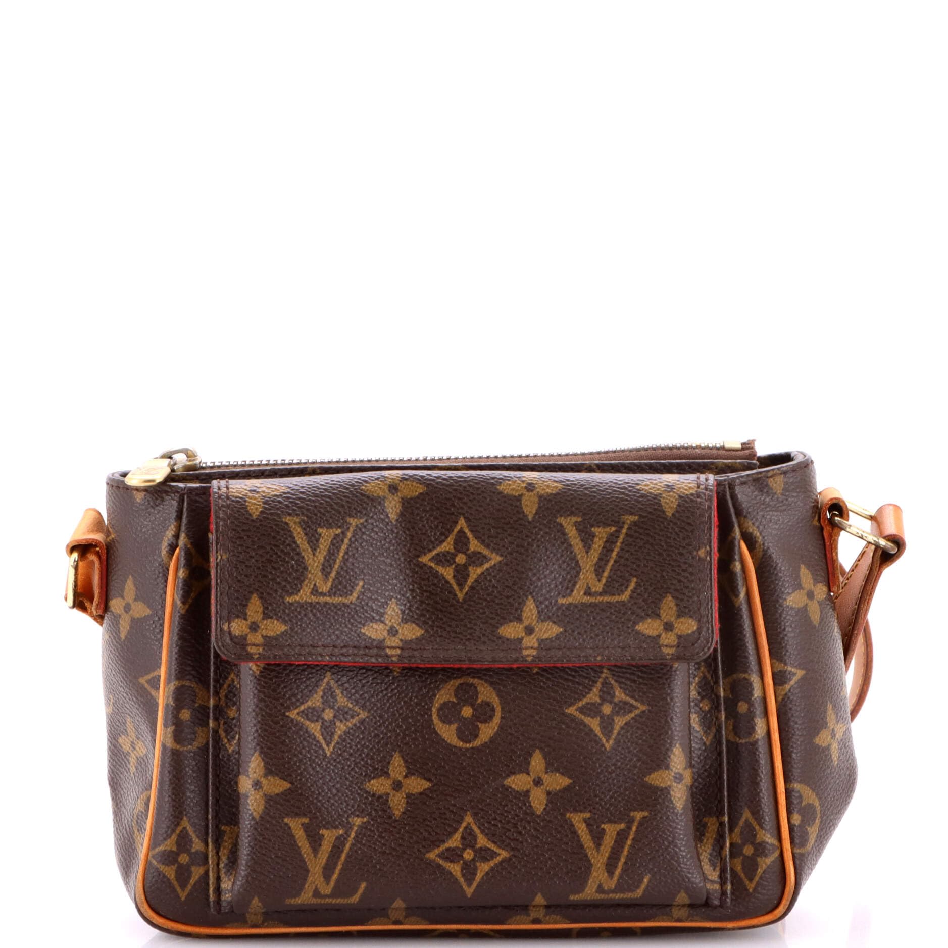 Pre-Loved Viva Cite Handbag Monogram Canvas PM, Brown