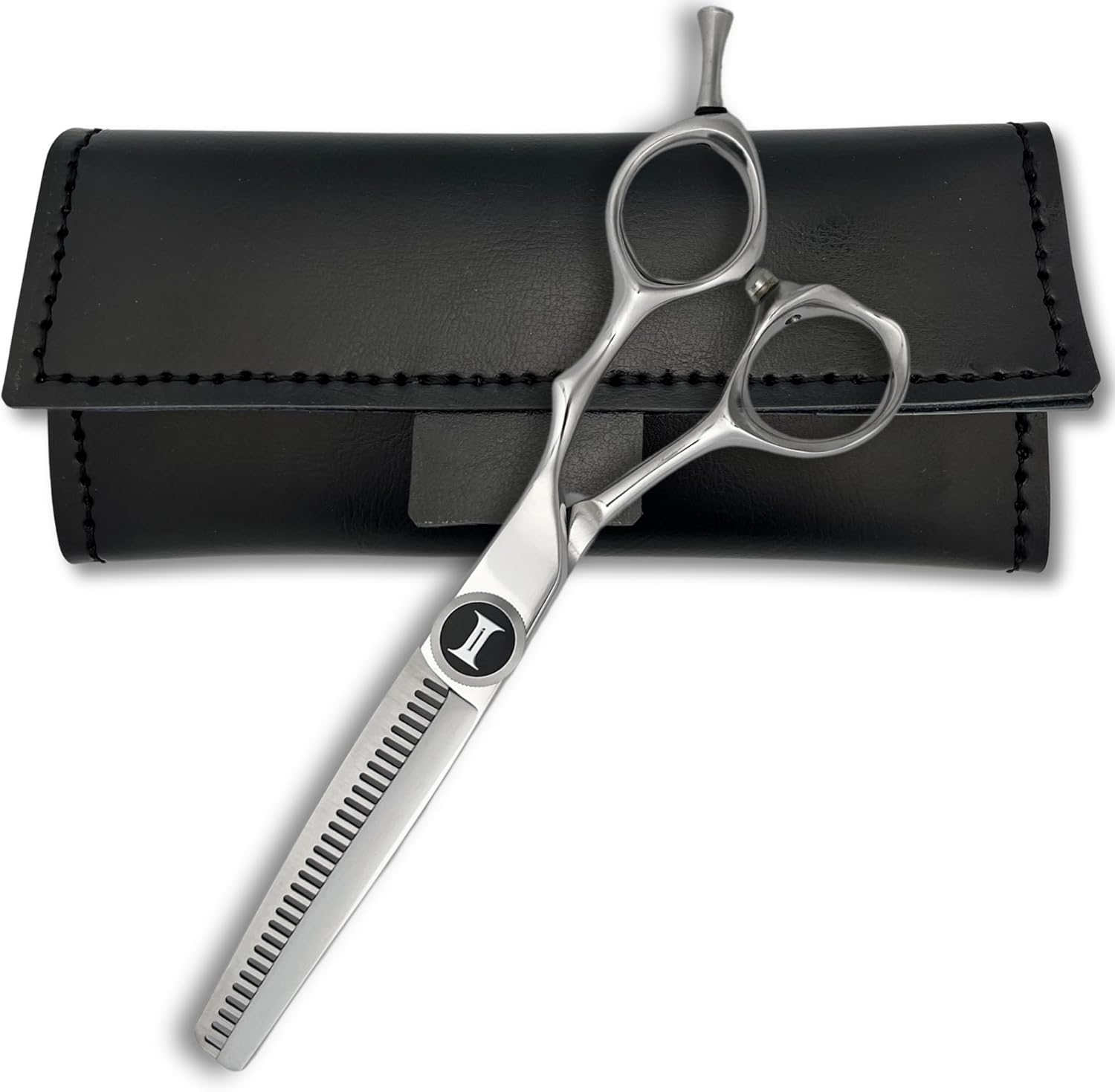 6 Inch Hair Thinning/Texturizing Shears With Removable Tang and VG10 Japan Steel Blades - 35% Hair Removal - Designed for Professionals - Designed by Saki Shears (6" Thinning 35%)