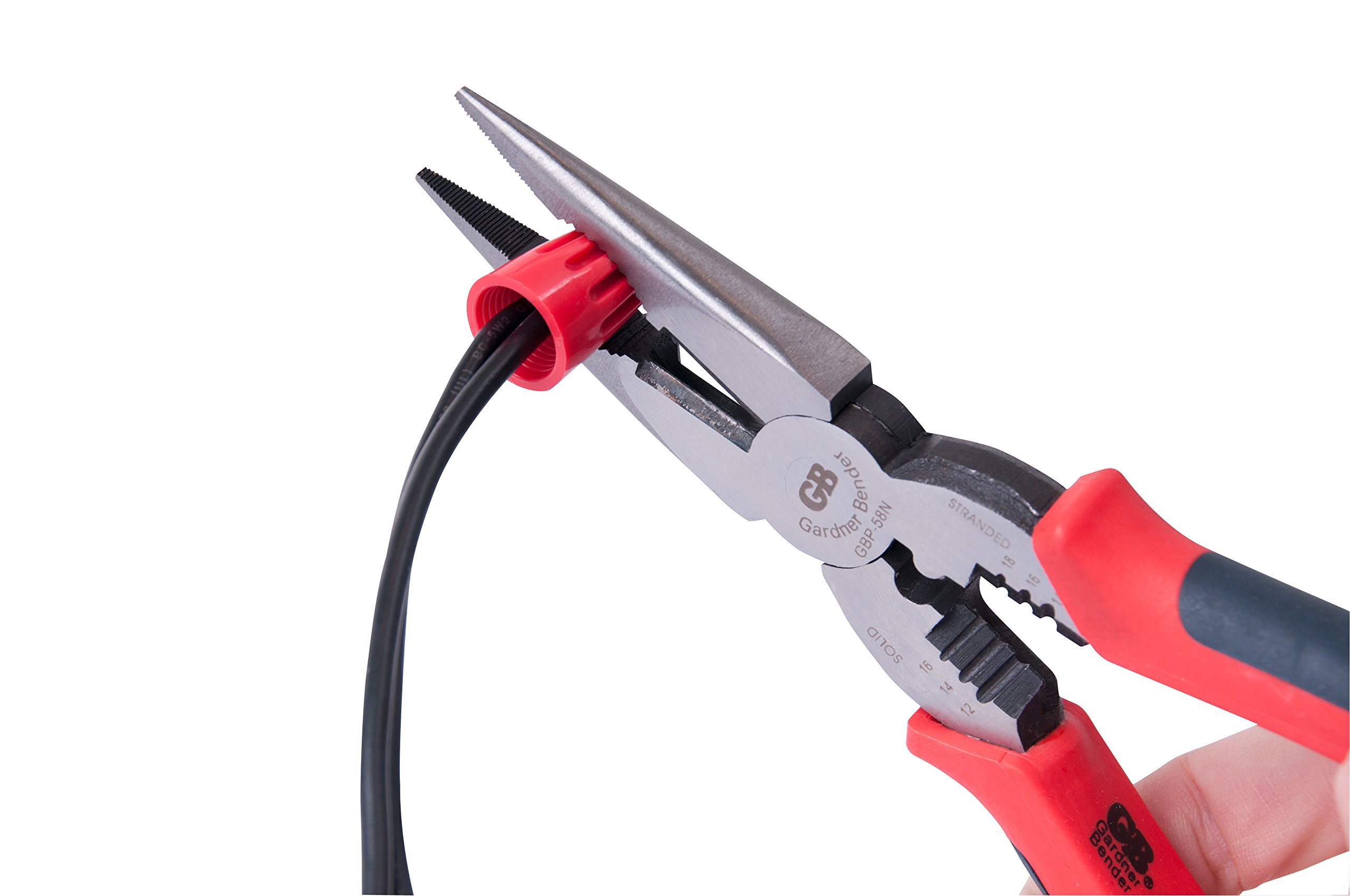 Gardner Bender GBP-58N ArmorEDGE Long Nose Electrical Pliers, 8 in