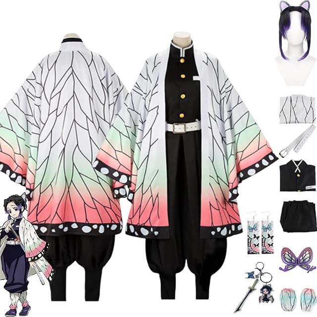 bbganlian Anime Personaje Kochou Shinobu Disfraz de cosplay Kanroji Mitsuri Juego de role Uniforme Conjunto…