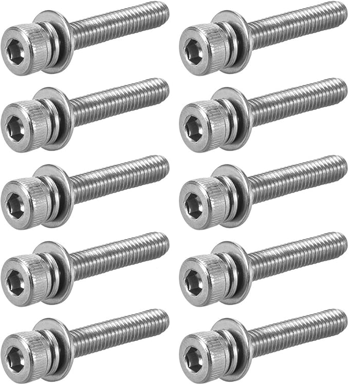 2x Sechskantkopfschrauben Links M8x40mm - Kohlenstoffstahl Güte 12.9, Schwarz