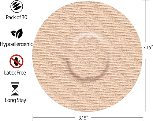 Miniatura 7 de Parches adhesivos Freestyle Dexcom Overpatch para G7, parches impermeables, paquete de 30 parches adhesivos sin látex cinta de algodón para más de