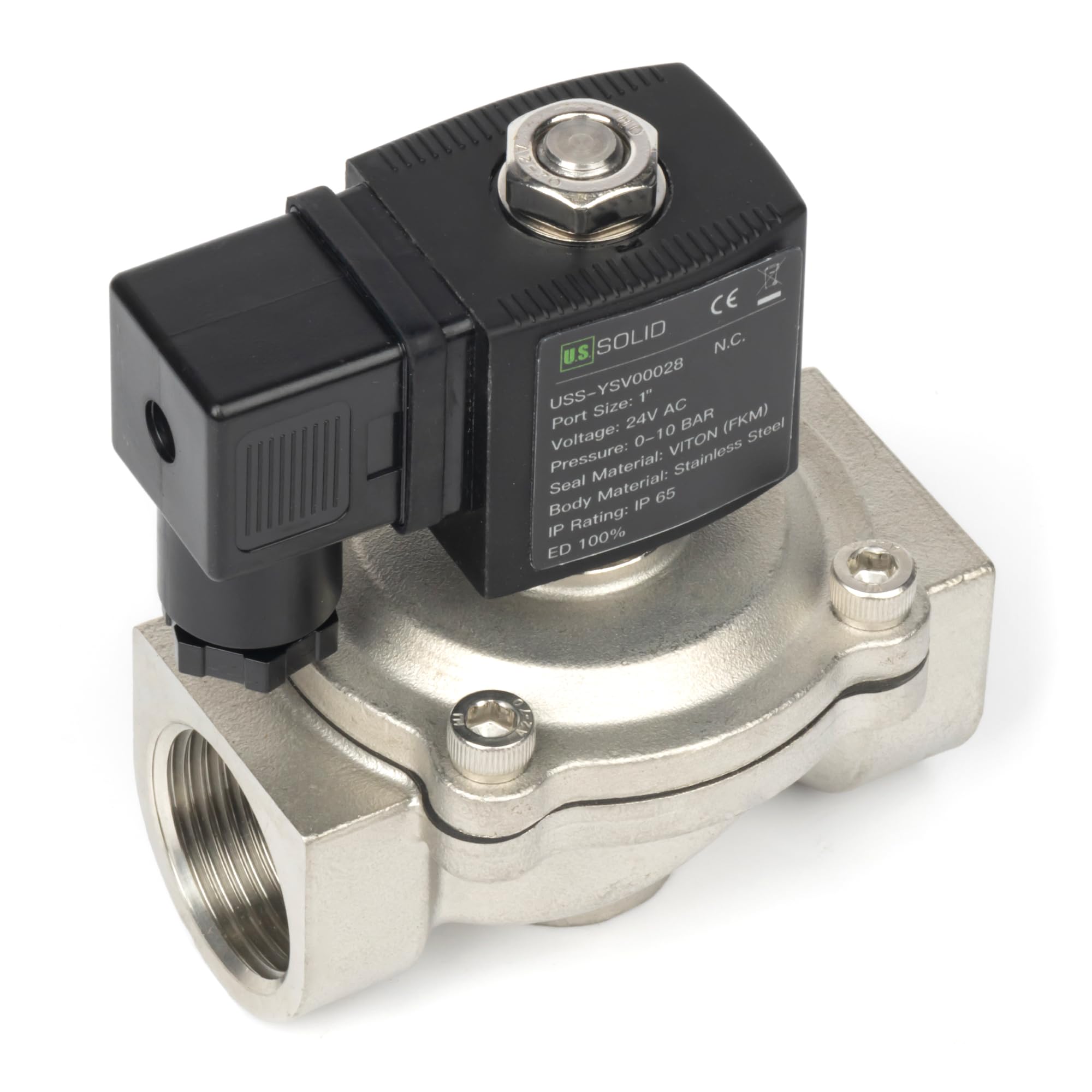 Electrovanne Pour L'eau Normalement Fermée, 3/8", Pression