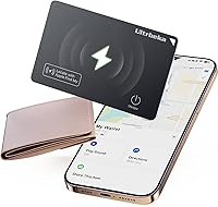 Ultrbeka Ultra-Thin 0.094in Wallet Tracker Card - IP68 Waterproof, Apple Find My Compatible, Wireless Charging, MFi Certified for iOS