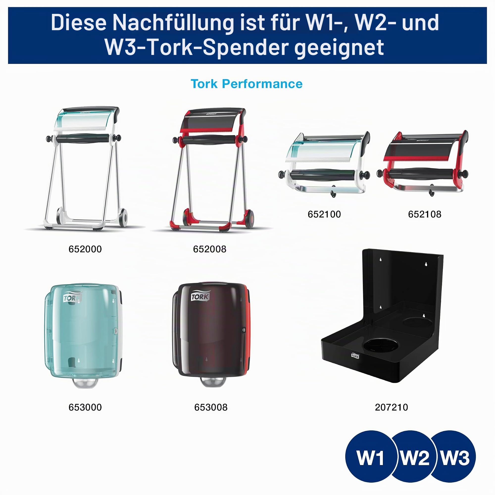Tork Extra Starke Reinigungstücher Weiß W1/2/3, Wiederverwendbar, 1 × 280 Tücher, 530137