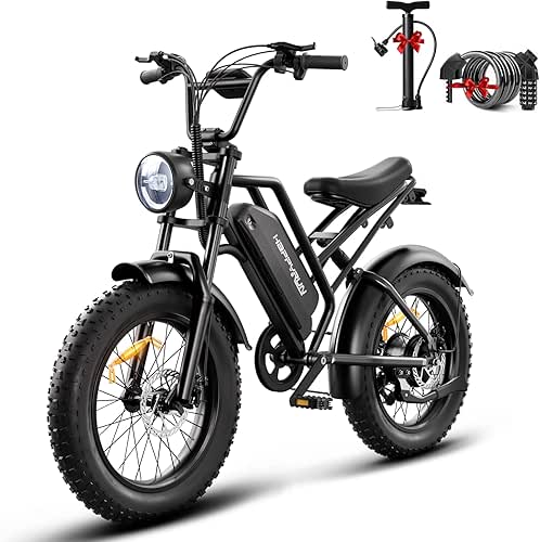 HAPPYRUN Electric Bike for Adults Peak 1500W Ebike 48V 18Ah