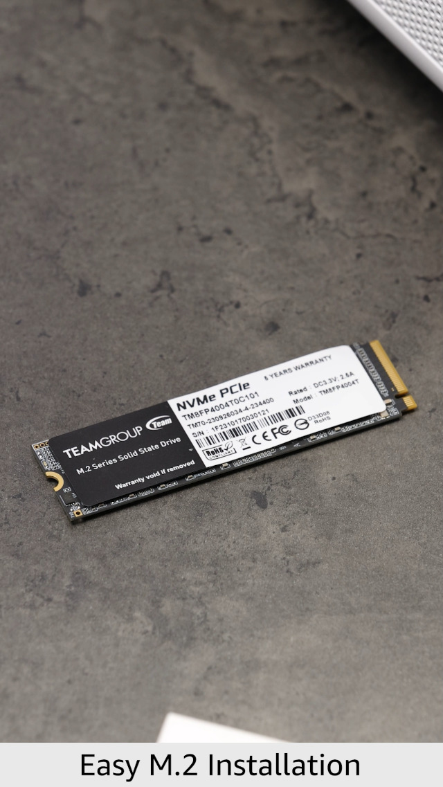 TEAMGROUP MP34 4TB with DRAM SLC Cache 3D NAND TLC NVMe 1.3 PCIe