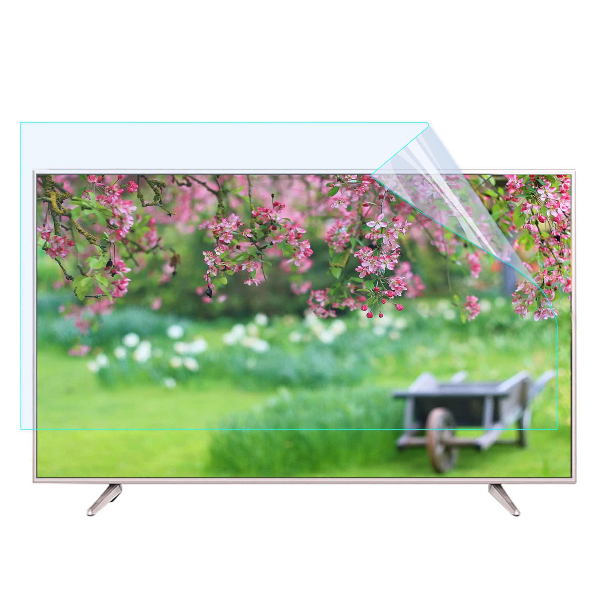 JANEFLY 60 inch TV Anti Glare Screen Protector, Anti Reflective/Anti-Blue Light HD Matte Screen Protective Film for LCD LED OLED HDTV / 60in 1338x756mm