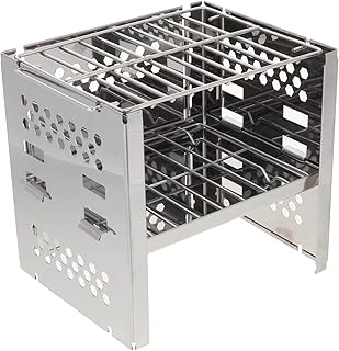 INOOMP 1 conjunto de mini churrasqueira churrasqueira portátil churrasqueira churrasqueira churrasqueira a carvão churrasqueira jardim churrasqueira a carvão grelha piquenique grelha acampamento ao ar livre grelha acampamento churrasqueira fornecimento de churrasco fogão prata