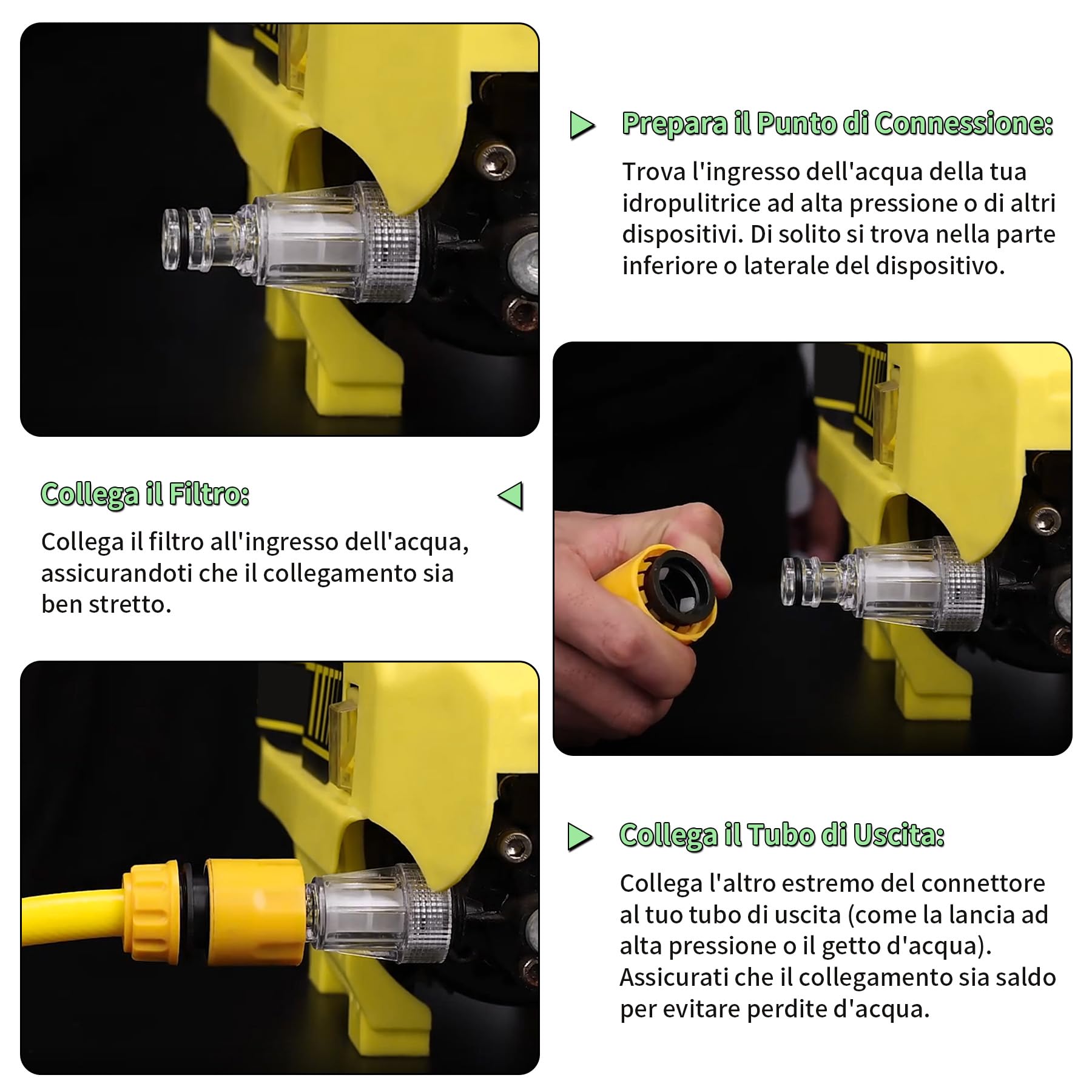 Comodo Connettore Ingresso Acqua Filtrata Per Idropulitrice Senza - Foto 10