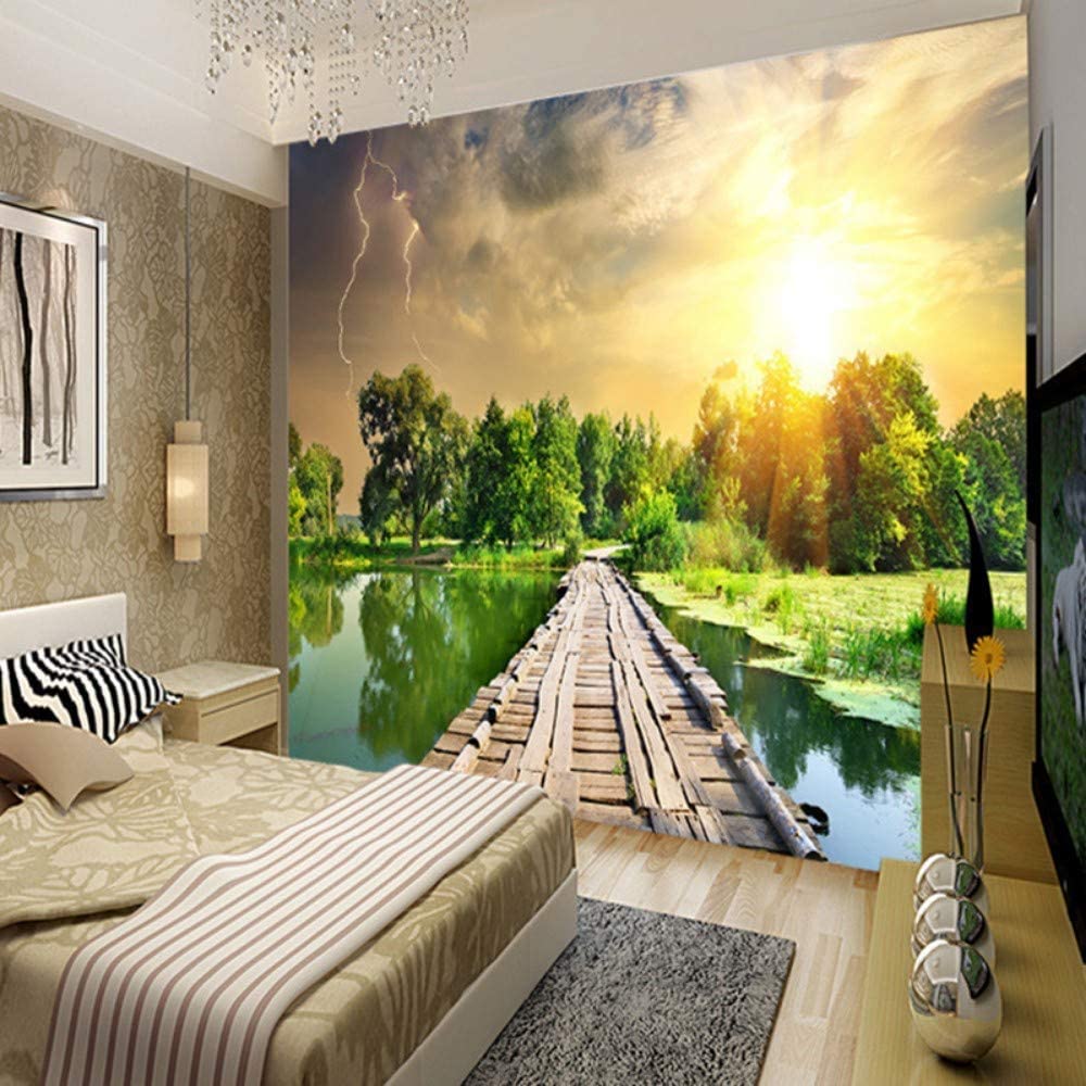 Papier peint photo intissé Muralo architecture 254 x 184 cm rivière San