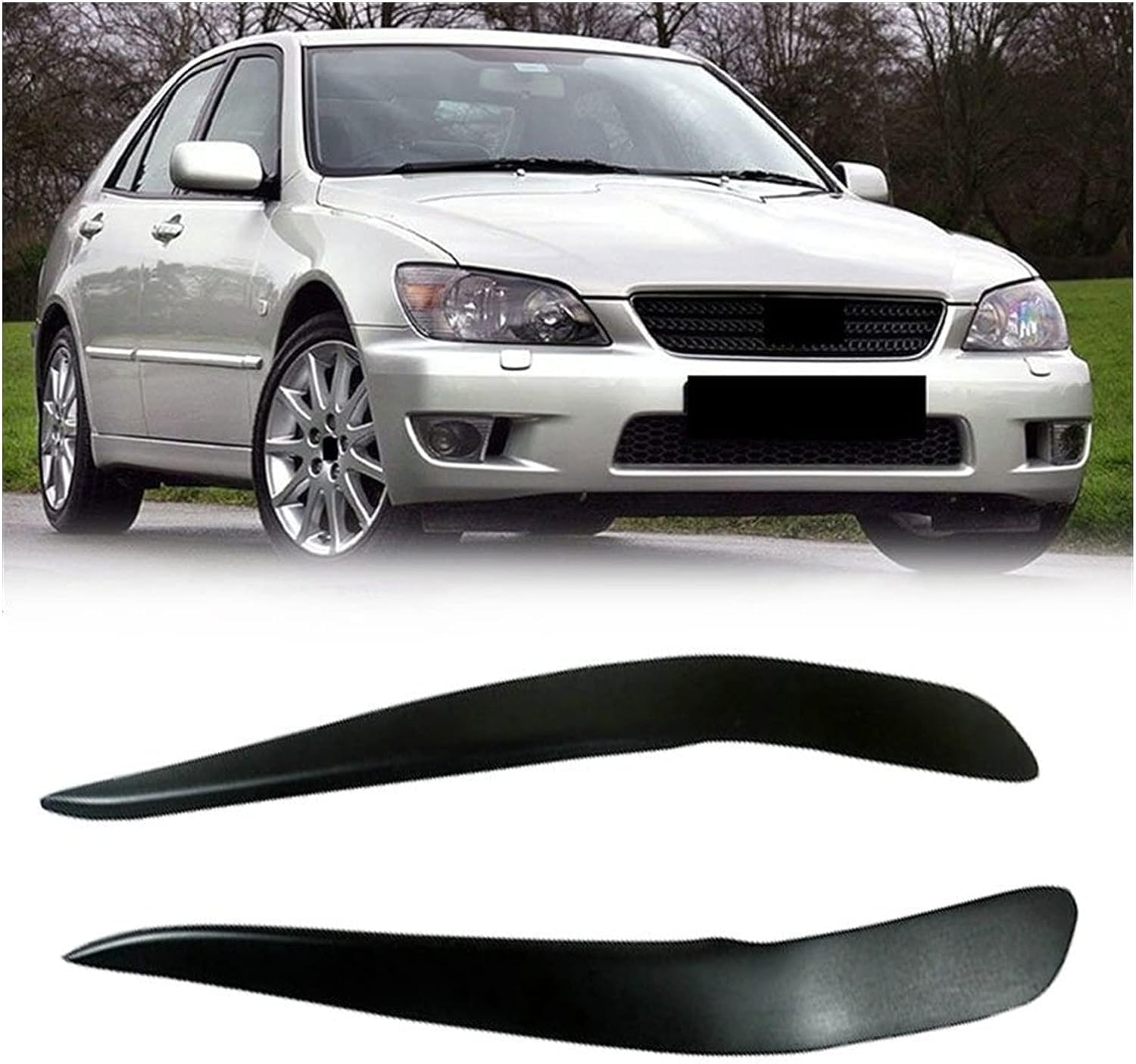 Koplamp Wenkbrauwen Voor Lexus IS200 IS300 RS200 1998 1999 2000~2003 2004 2005,Koplamp Ooglid Trim Cover Auto Styling,Carbon