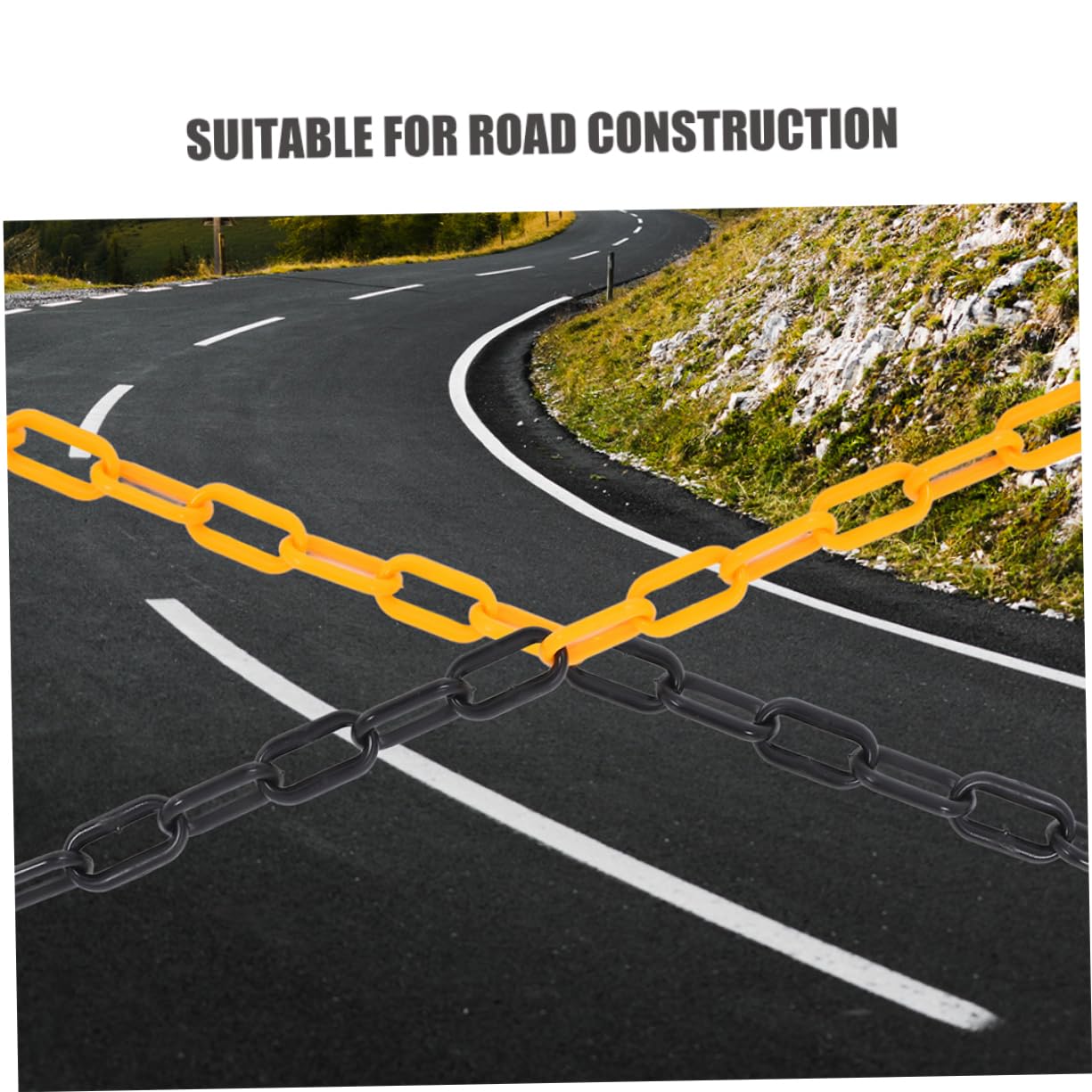 Plastic Safety Chain Barrier Halloween Chains for Crowd Control Parking Barrier