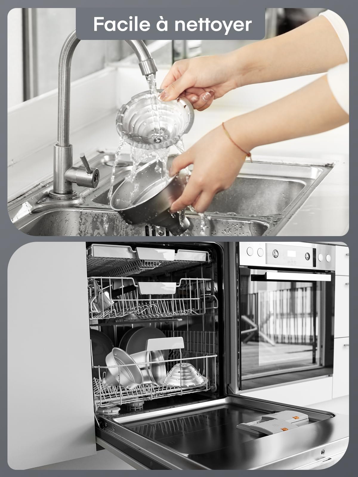 Presse Agrumes Manuel FOHERE, Presse Citron en Fonte, Presse Agrumes Commercial à Main pour Orange, Citron, Grenade, Pamplemousse, Presse Agrumes Facile à Nettoyer avec une Tasse en Acier Inoxydable