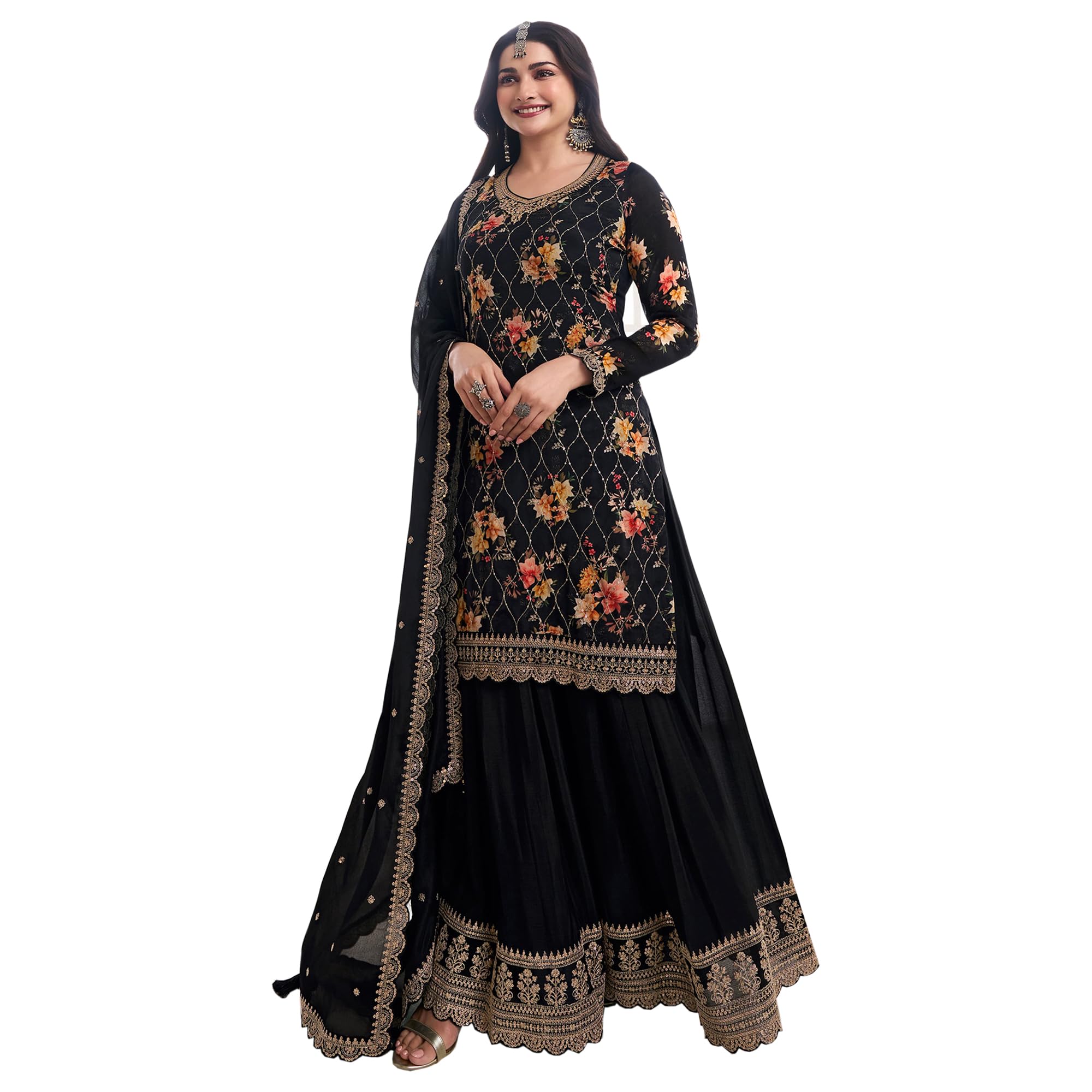 Indian Pakistani Designer Sharara Suits Wedding Wear Stitched Heavy Salwar Kameez Plazo Dress