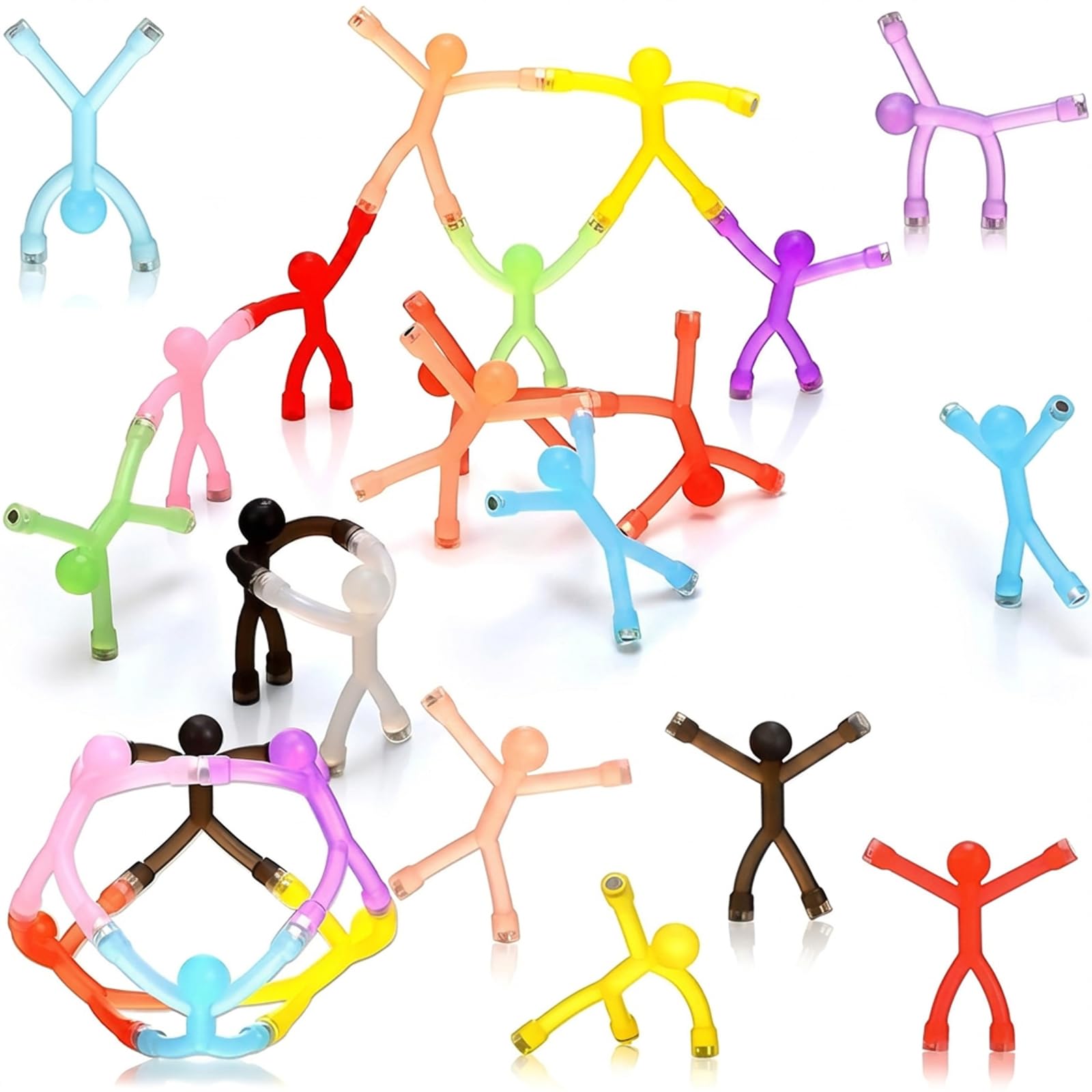 10Pcs Magnetic Men, Cute Magnetic People, Portable Travel Toys, Funny Magnet Men Fridge Fidget Toys Adults
