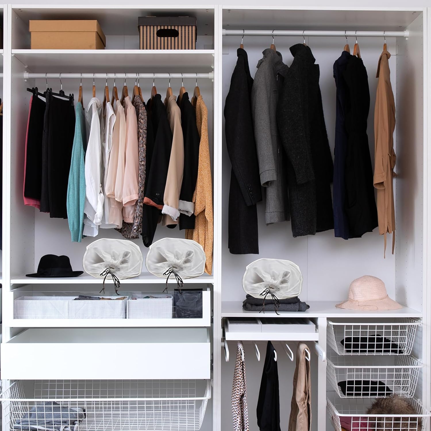 100 PCS Translucent Shoe Bags for Travel, Large Portable Shoe Bags with Drawstring, for Rainy Days Out (White) - Image 7