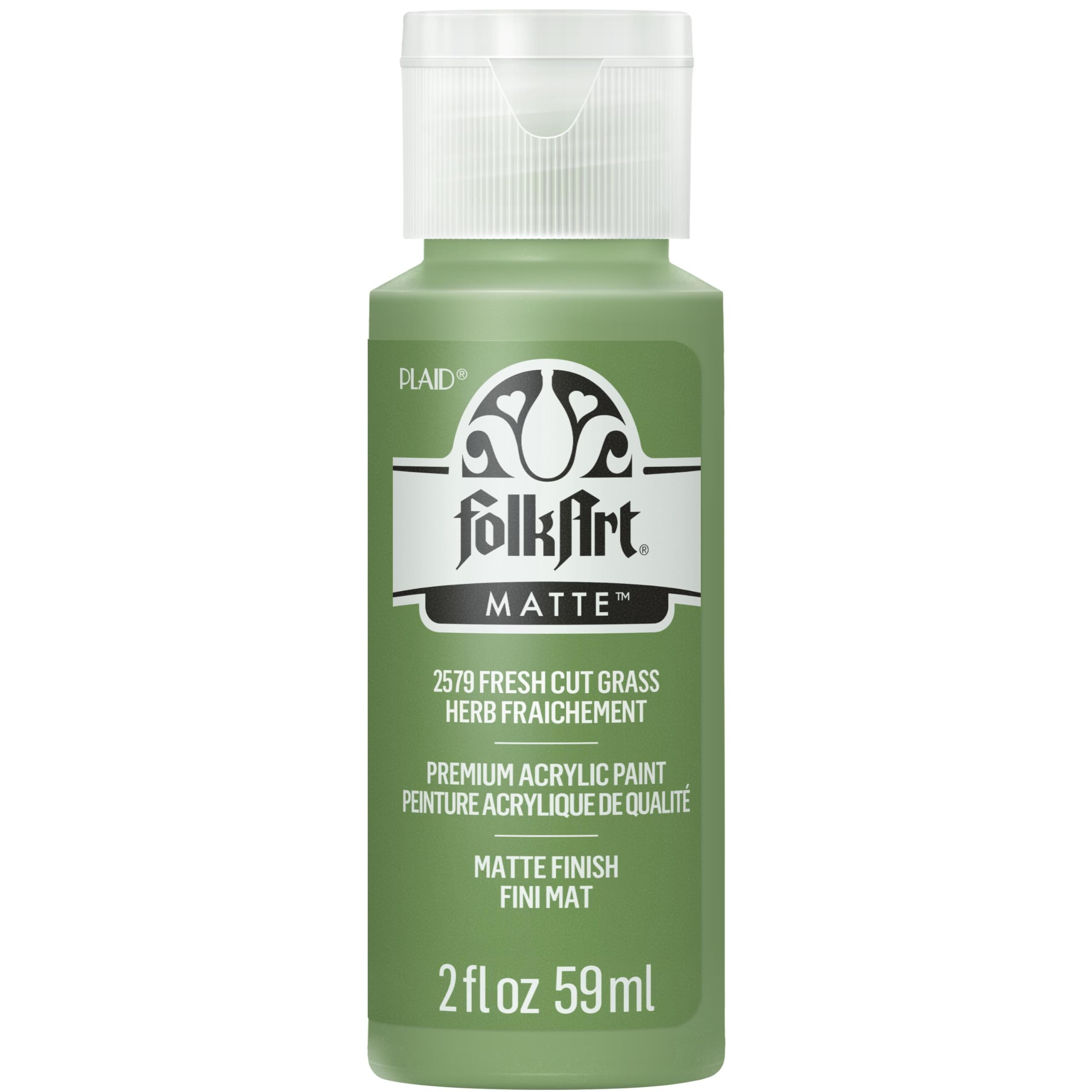 FolkArt Acrylic Paint in Assorted Colors (2 oz), 2579, Fresh Cut Grass