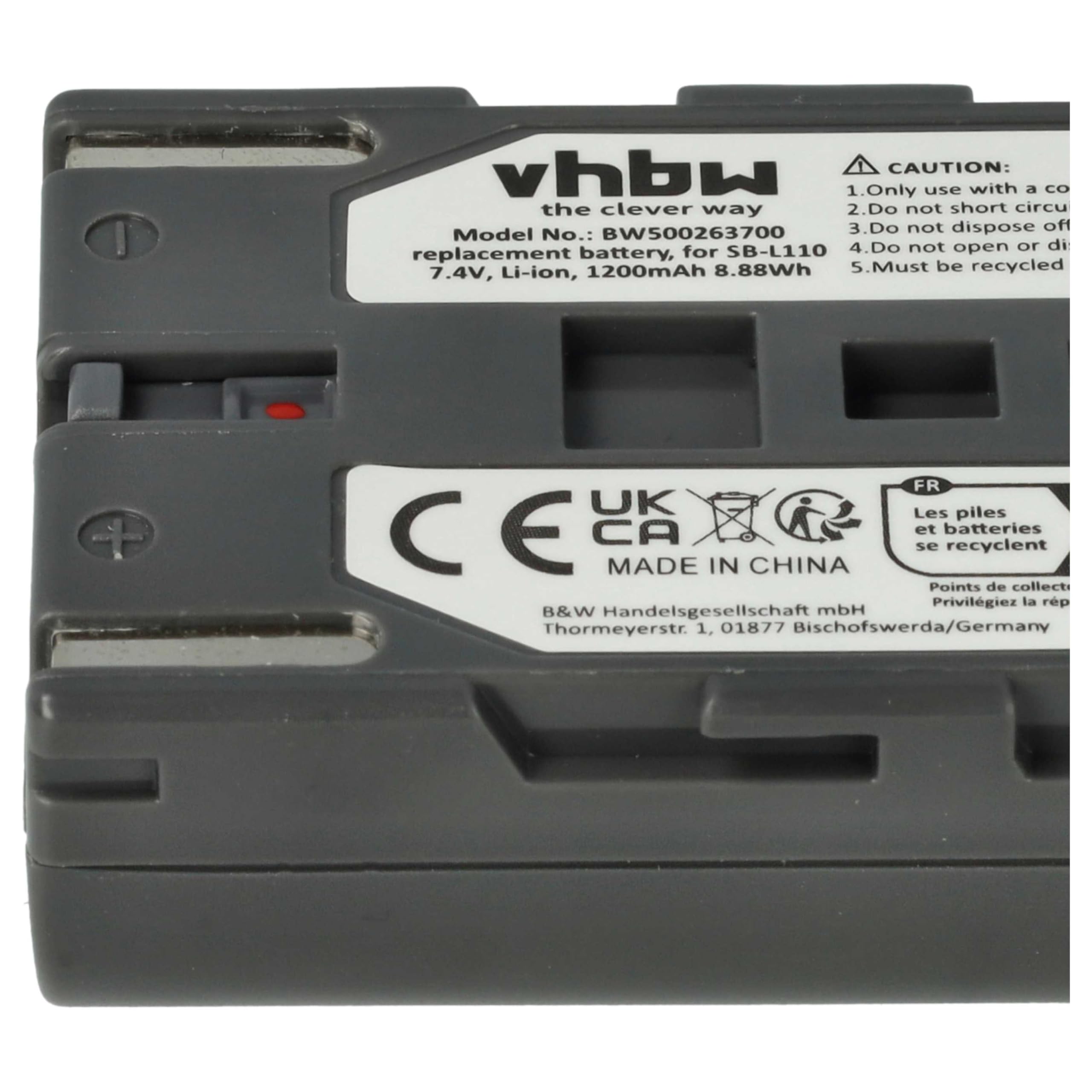 vhbw 3X Batterie Remplacement pour Samsung SB-L110