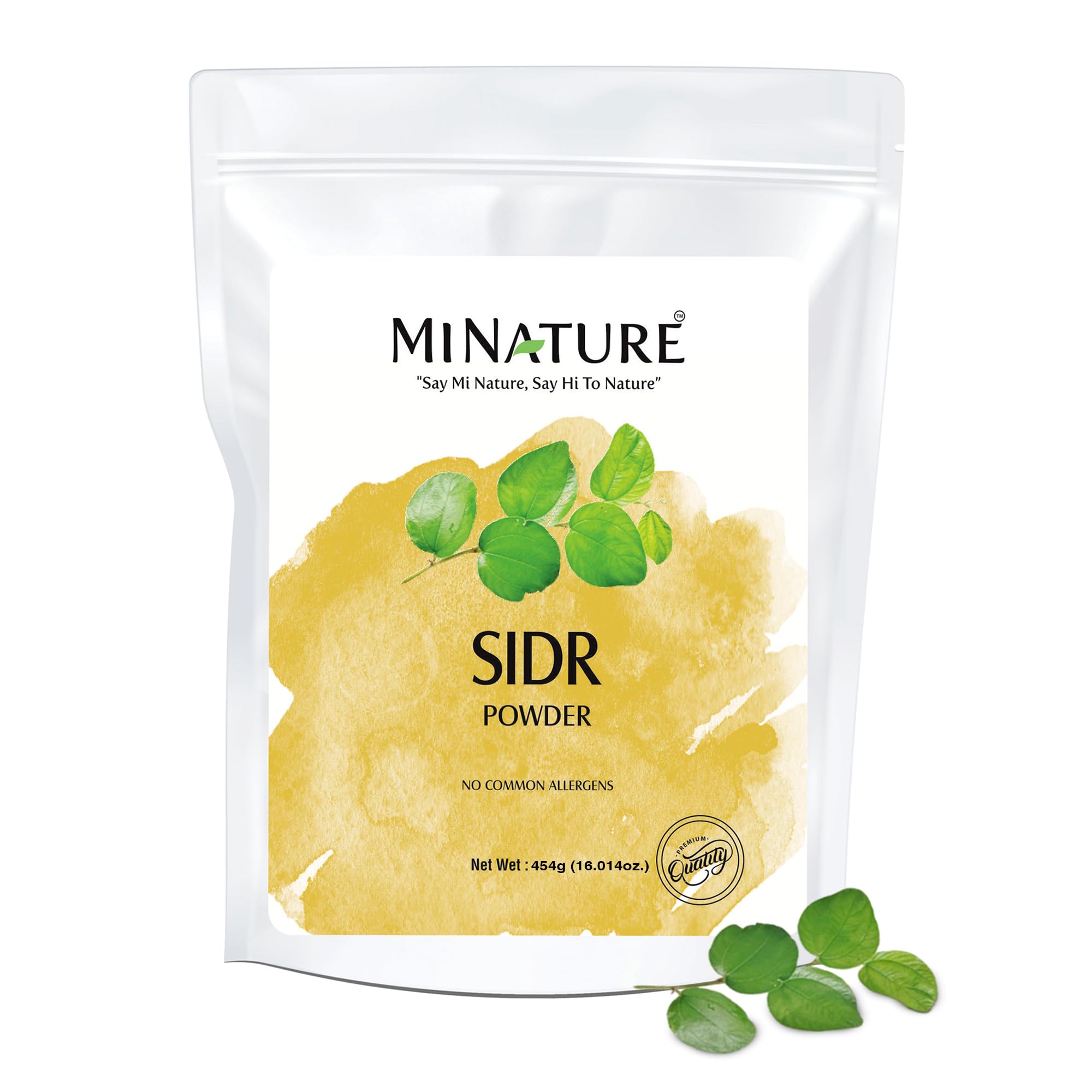 Mi Nature Fresh Sidr Leaves Powder 454gm (16oz) | Natural Deep Cleansing & Conditioning Herb for Hair Care | Traditional Herbal Cleanser |Plant-based Source of Mucilages and Saponins