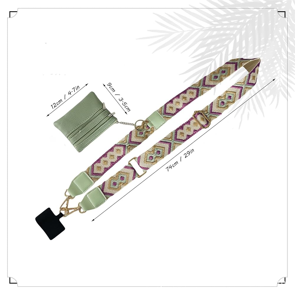 Handygurt Mit Geldbörse – Crossbody Umhängetasche Verstellbar, Reißverschluss, Für Freihände