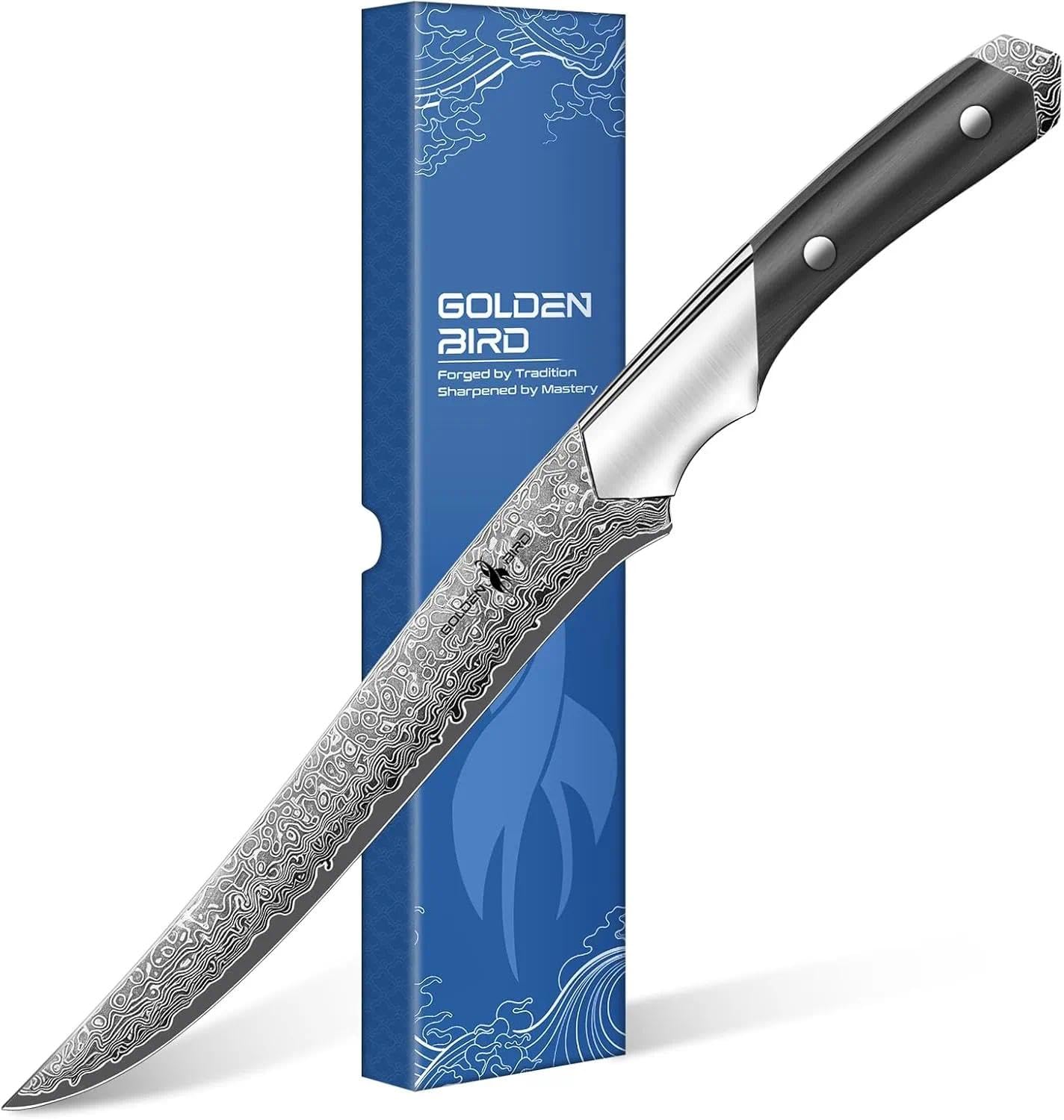 Golden Bird Damascus Chef Knife, 8 Inch Japanese Knives — Amazon image 9
