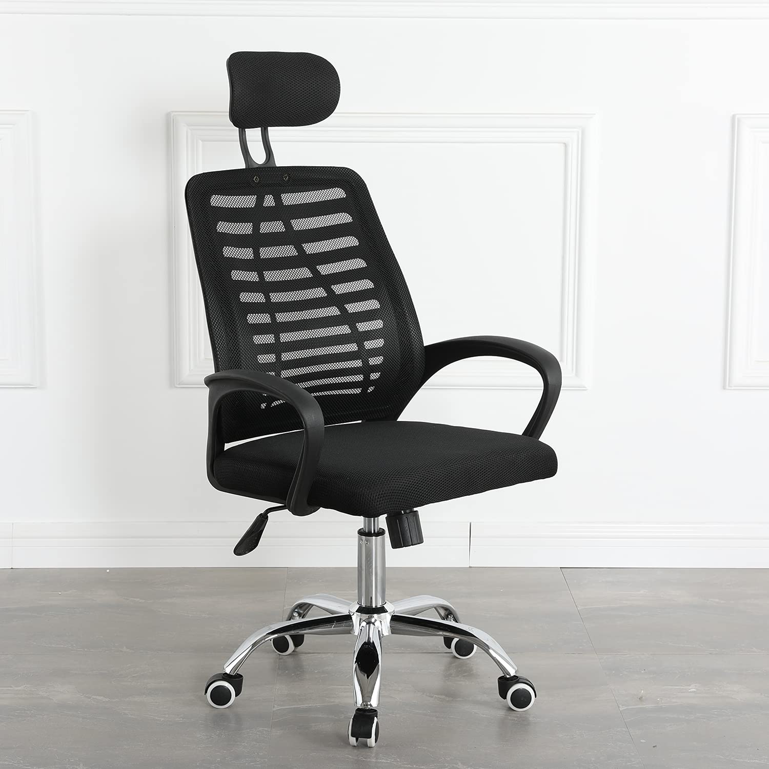 La Silla Española - Sedia da studio per bambini/ragazzi, colore grigio nero.