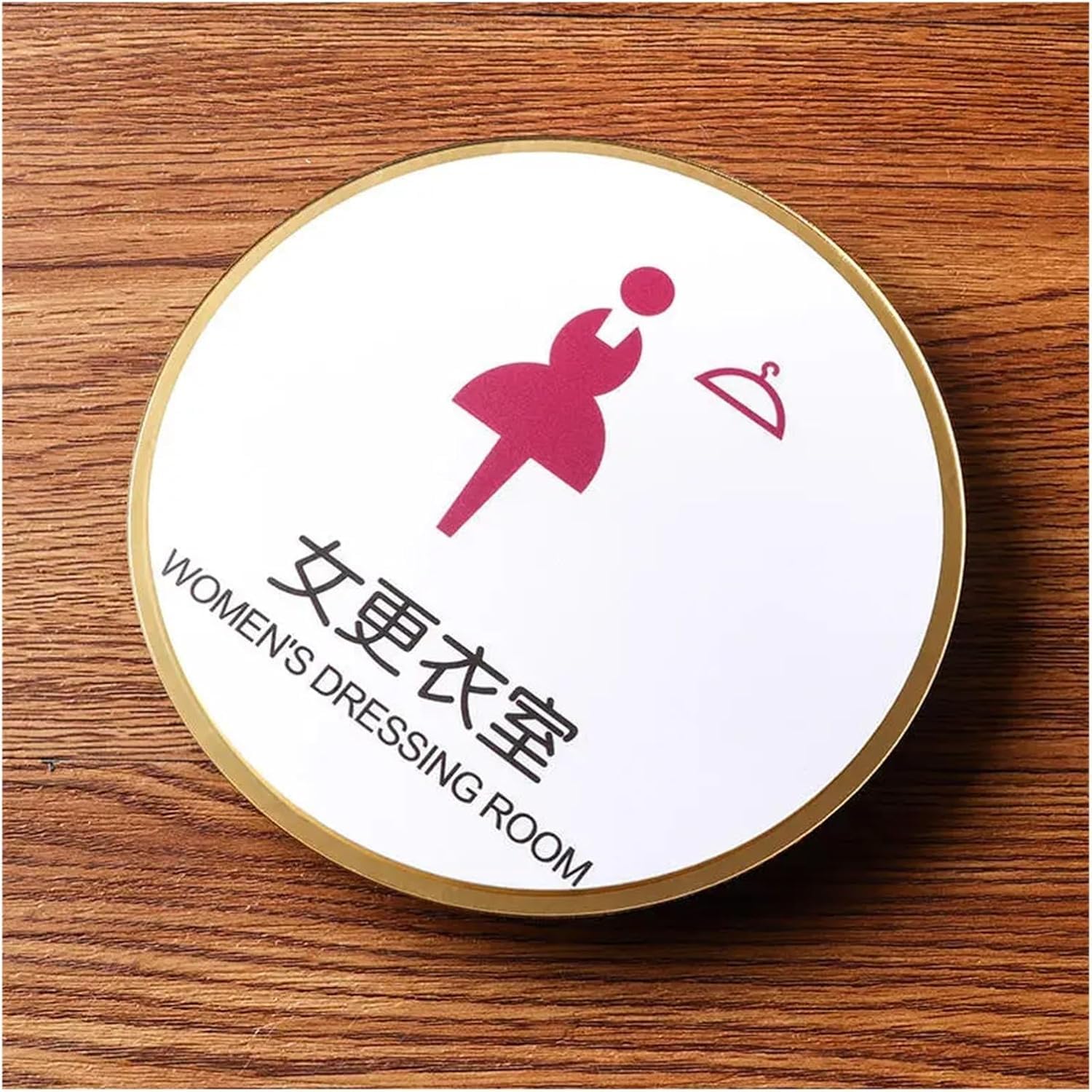Restroom Signage akrylowa tablica łazienkowa dla mężczyzn i kobiet, samoprzylepne, ciepłe naklejki przypominające do hoteli, parkingów, centrów handlowych (15 cm x 15 cm)