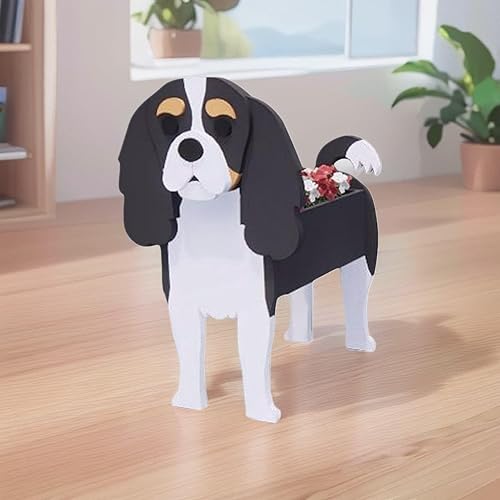 Miniatura 28 de Macetero de pastor australiano, macetas para perros, maceta en forma de animal, macetas de jardín para suculentas de jardín de primera calidad