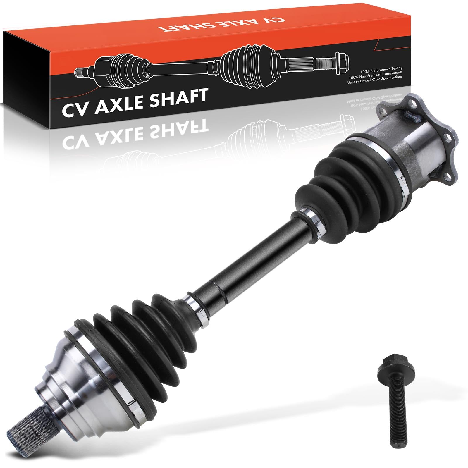 Frankberg Eje de transmisión semieje eje delantero izquierdo 1K0407271KA | Compatible con Altea XL 5P5 5P8, T.o.u.r.a.n 1T1 1T2, CC 358, Golf Plus 521 5M1, O.c.t.a.v.i.a II 1Z3