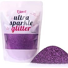 Fine Glitter for Nail Art, 100g/3.5oz Extra Fine Glitter Powder Packs for Epoxy Resin Art, Craft Glitter for Tumblers Candle Slime Making, Festival Body Face Eyeshadow Nail Glitter Purple