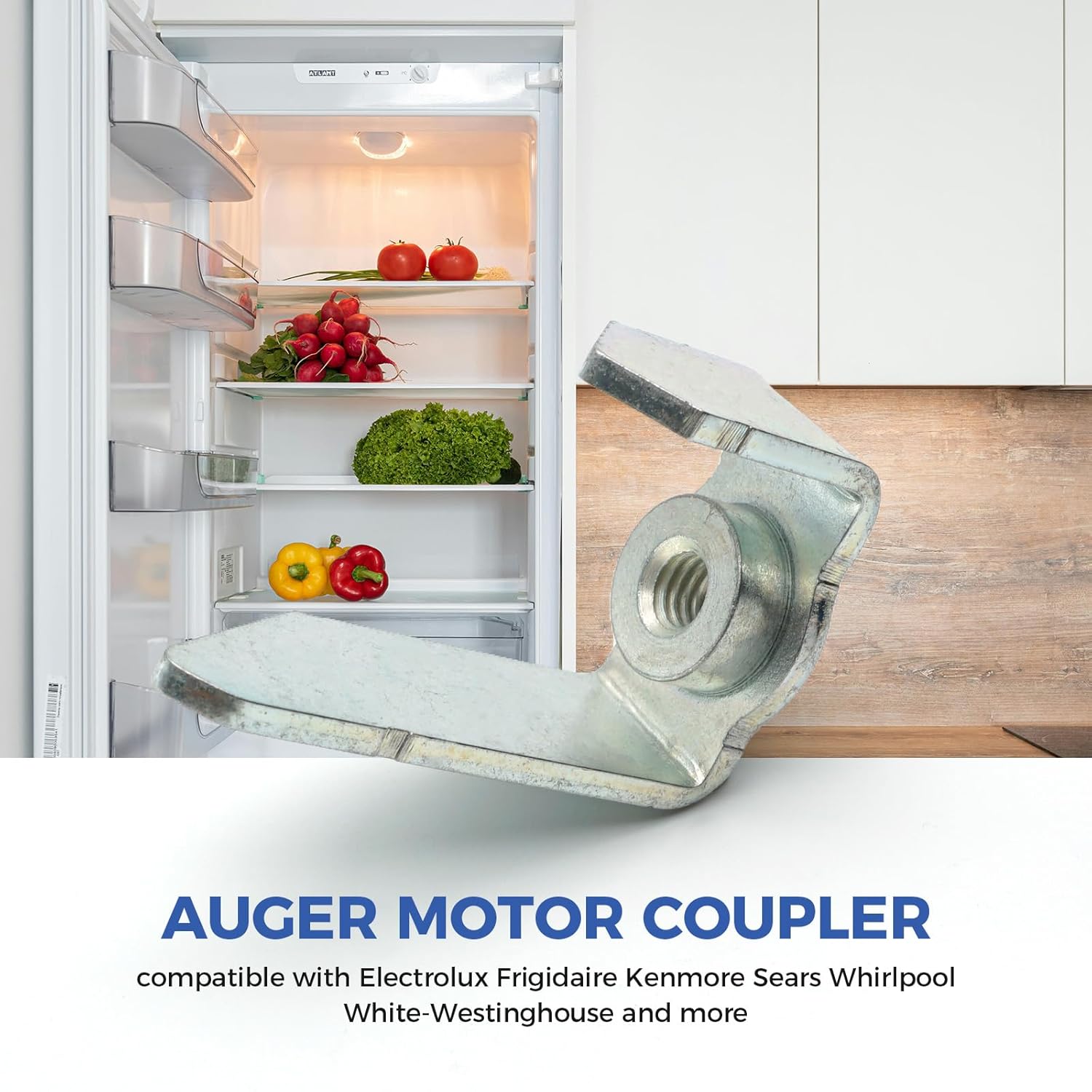 241726501 Auger Motor Coupler for Frigidaire Refrigerators, Refrigerator Drive Cam Replace 1259212 215285000 215285100 215285101 241624801 5304404337 7241726501, Refrigerator Ice Auger Drive Bar