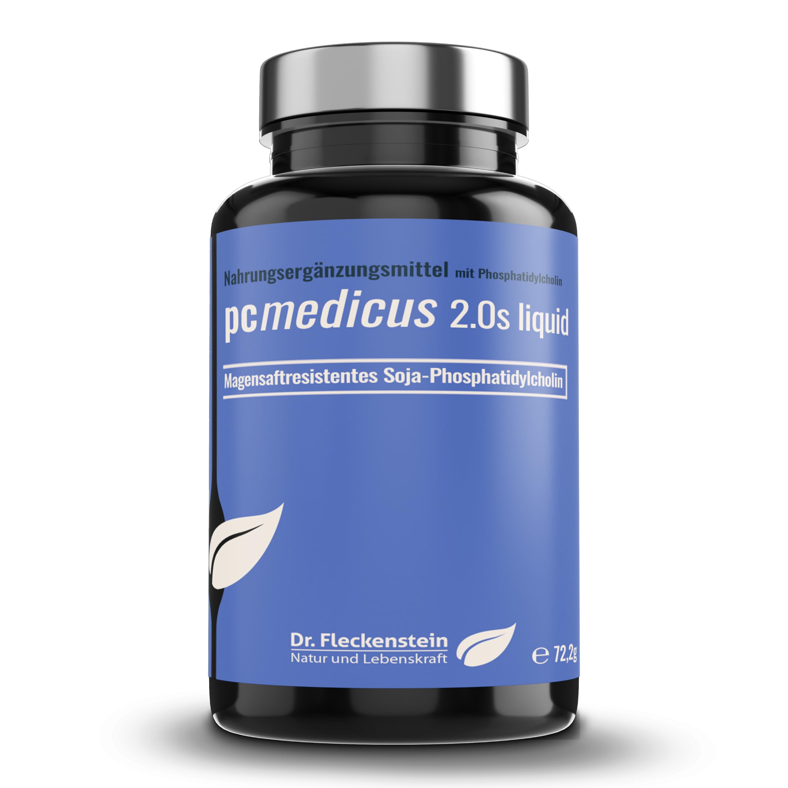 pcmedicus 2.0s liquid - Das vegane Nahrungsergänzungsmittel mit magensaftresistentem Lecithin, hochdosiert, 333mg Phosphatidylcholin pro Kapsel