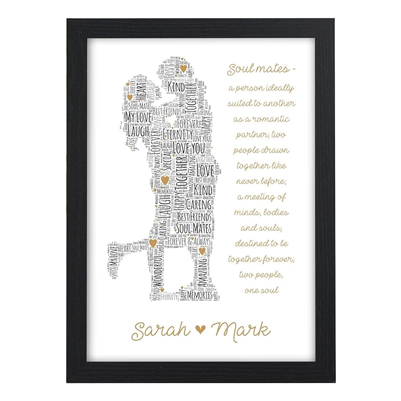 Personalised Soul Mates Christmas Gifts for Couples Her Him Husband