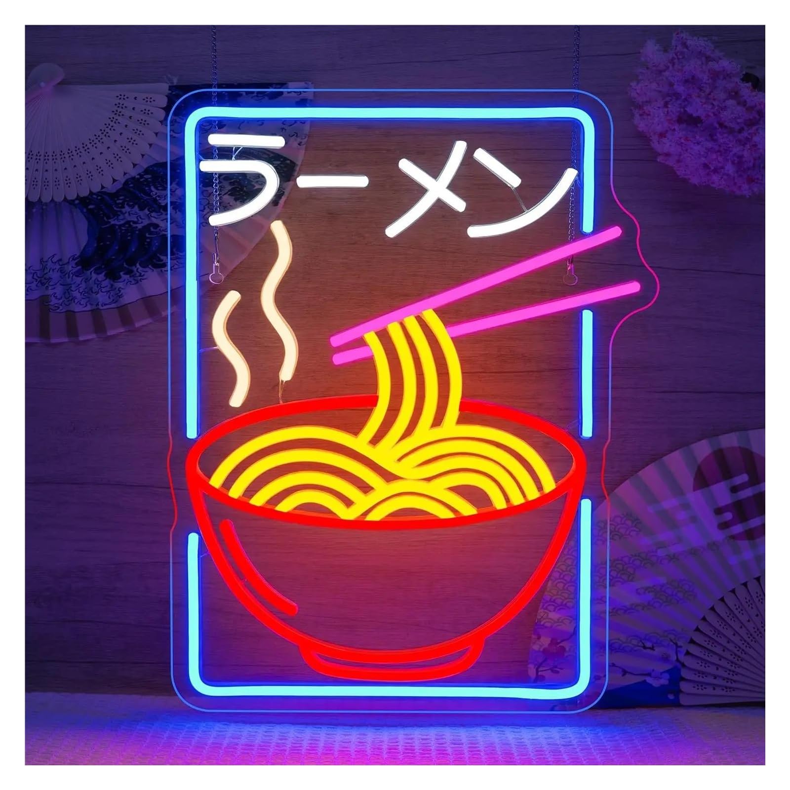 LEMST Signs Lamp Ramen Neon Sign Japanese Noodles LED Light USB Powered for Restaurant Commercial Shops Party Bar Decor Illuminated 38cmx28.5cm/15inx11.2in