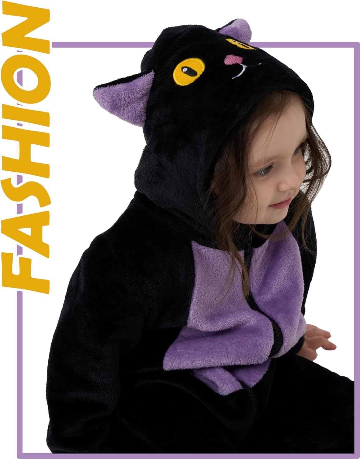 Unisex Baby Animal Costume Pajamas, Infant Flannel Hooded Halloween Romper Cosplay Costume/Homewear/Sleepwear - Image 5