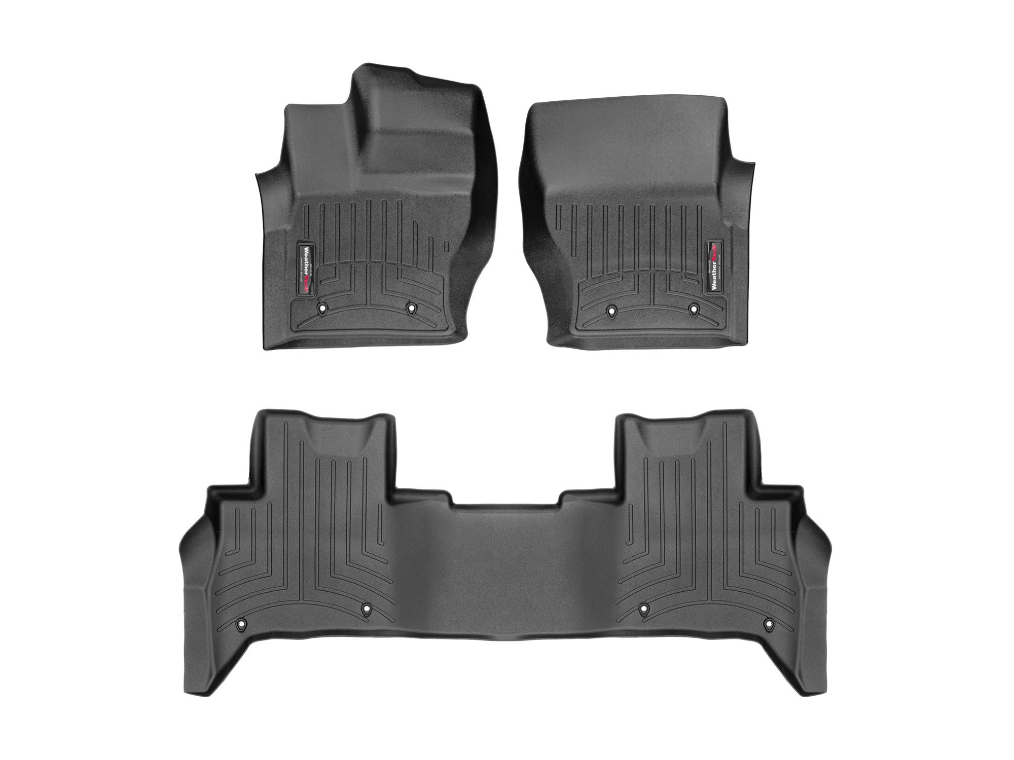 WeatherTech Custom Fit FloorLiner for Land Rover Discovery - 1st & 2nd Row (Black)