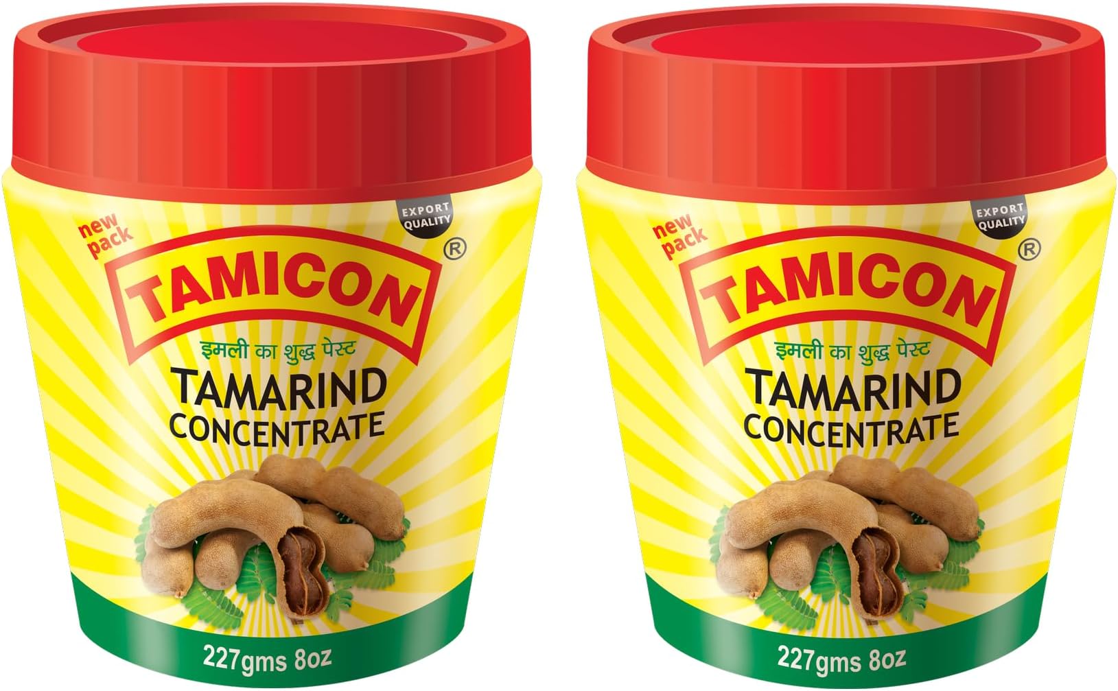 Tamarind Concentrate | Sweet & Sour Tamarind Paste | Authentic South Indian Style Flavor | Perfect for Curries, Sauces, Dips & Soups | 8.01 Oz (Pack of 2)