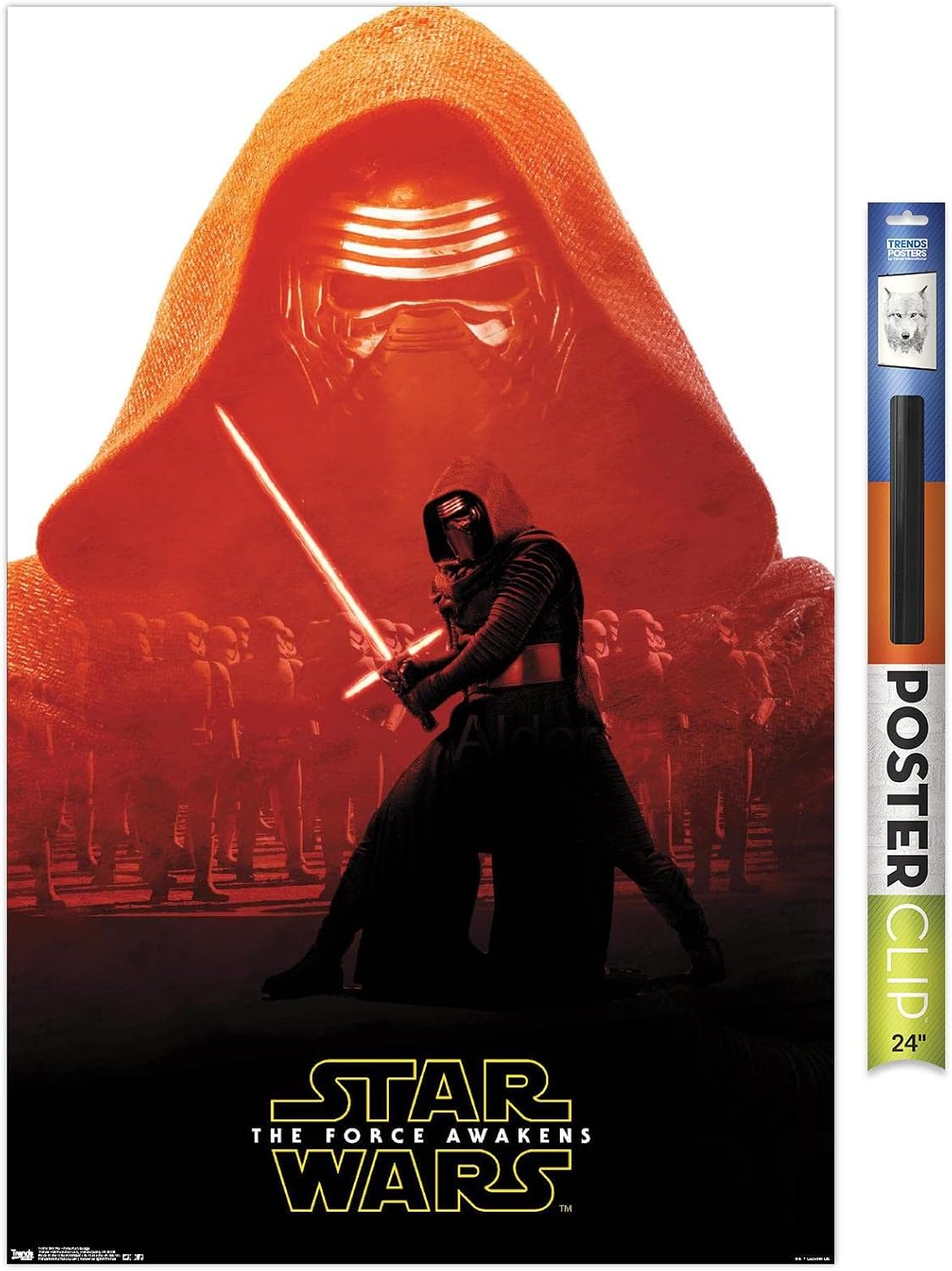 Trends International Star Wars: The Force Awakens - Kylo Ren Badge Wall Poster, 22.375" x 34", Premium Unframed Version