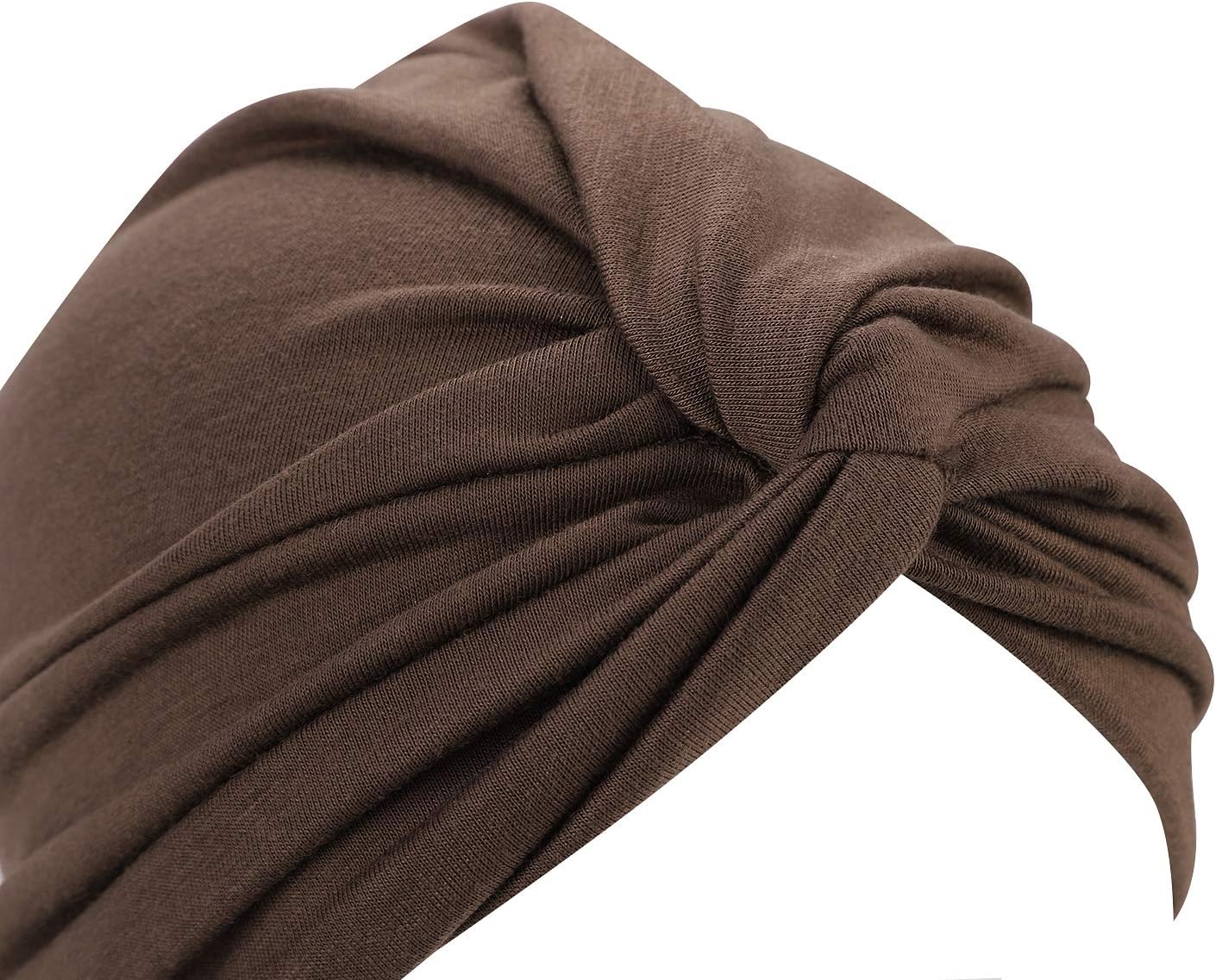Women Pleated Chemo Turban Stretchy Twist Beanie Hat India Headwear Head Wrap Knot Headscarf Hat Hijab Cap Sleeping Cap - Image 7