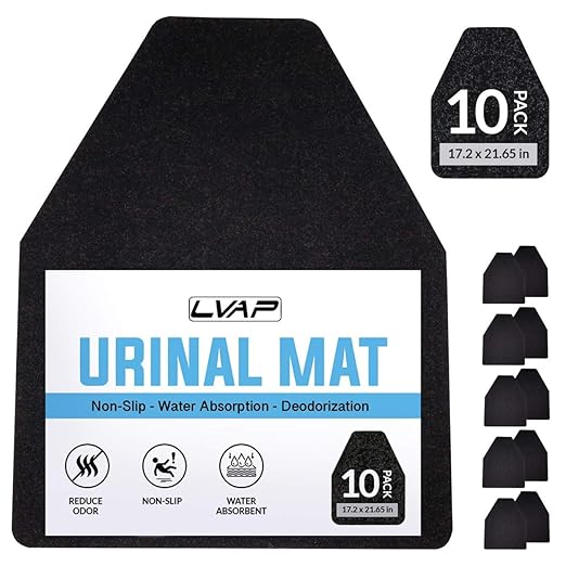 LVAP Urinal Mats (10 Pack) Mens Urinal Best Uniral Mat.NonSlip
