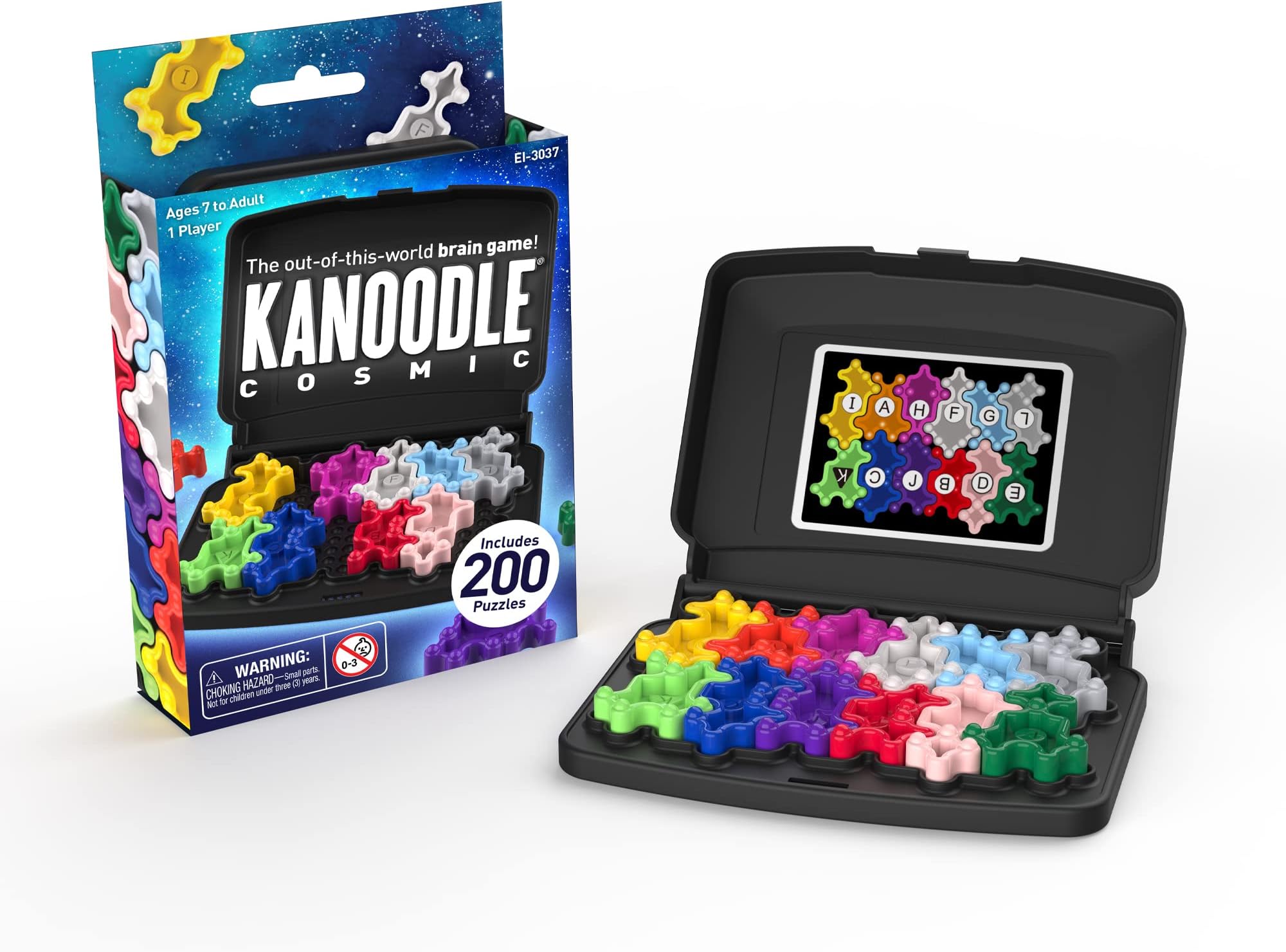 Educational Insights Learning Resources 3037 Kanoodle Cosmic-Brain Teaser Puzzle Challenge, Travel Games for Kids, Teens and Adults, Ages 7