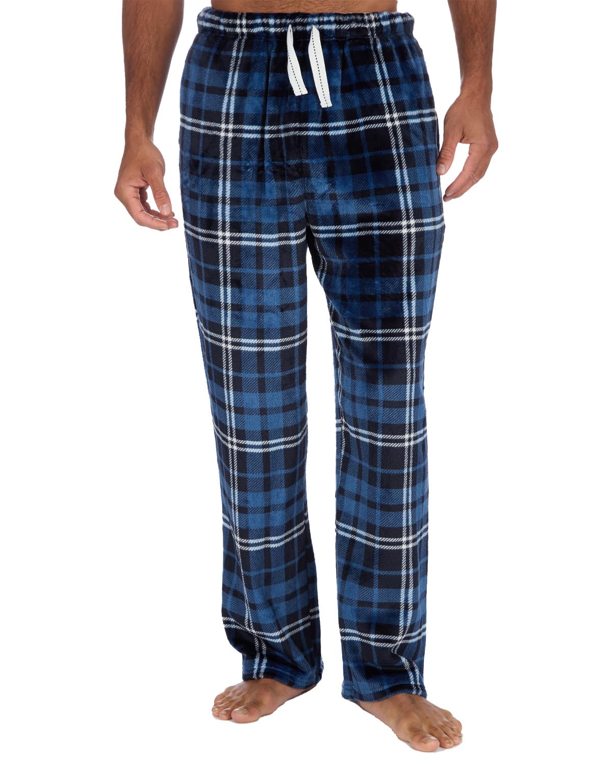 Undercover Mens Fleece Lounge Pants 31B2159 Denim Check XL