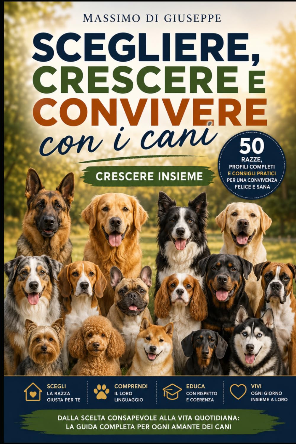 Scegliere, crescere e convivere con i cani: Crescere insieme. Guida pratica a 50 razze, dalla scelta consapevole alla vita quotidiana