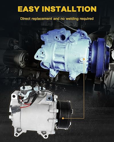 Miniatura 7 de INEEDUP Compresor de CA con embrague 2002-2006 para H-onda CR-V LX EX Base 2.4L
